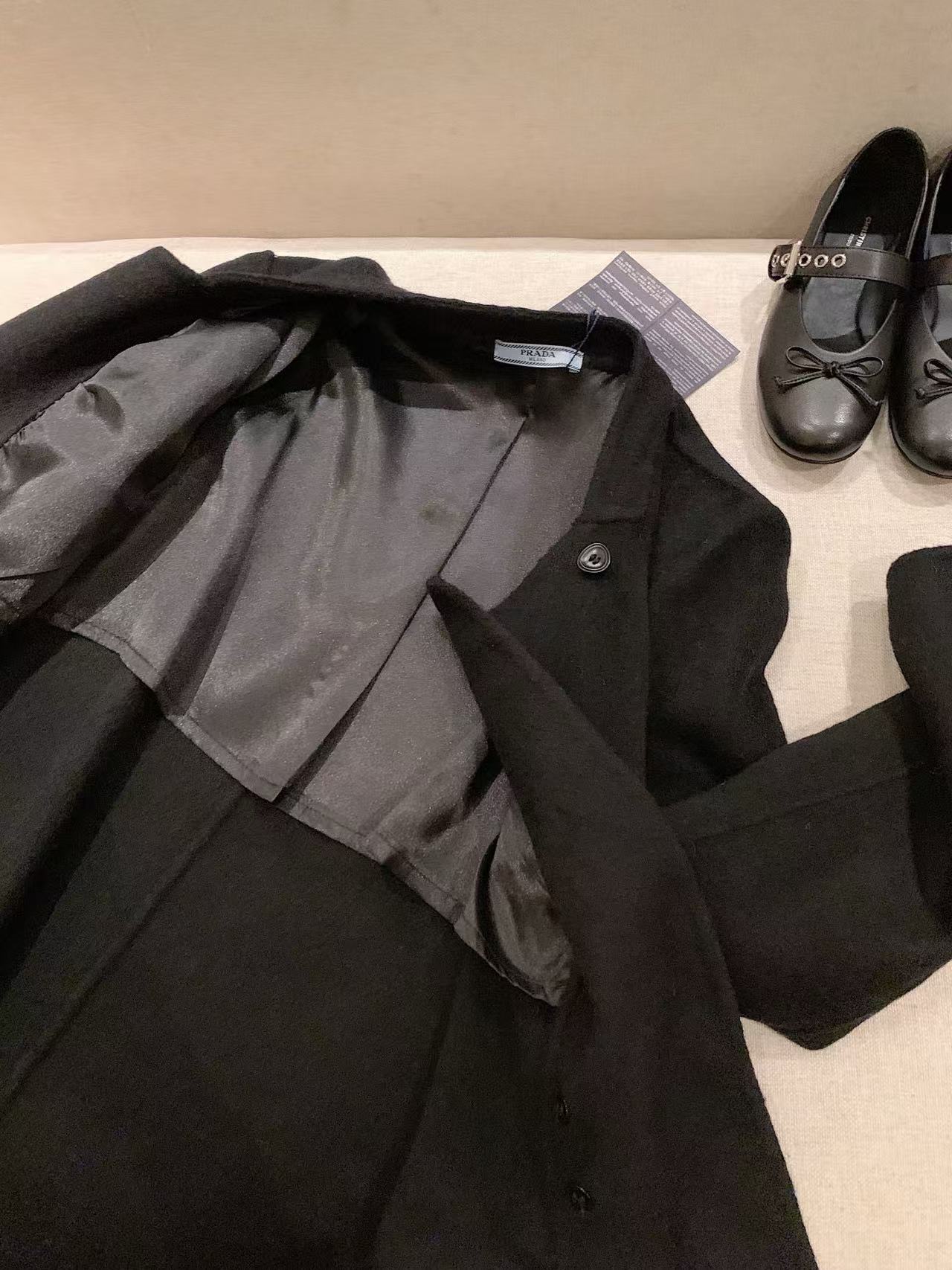 PR4DA トライアングルロゴ 両面カシミアコート【50％割引+送料無料】