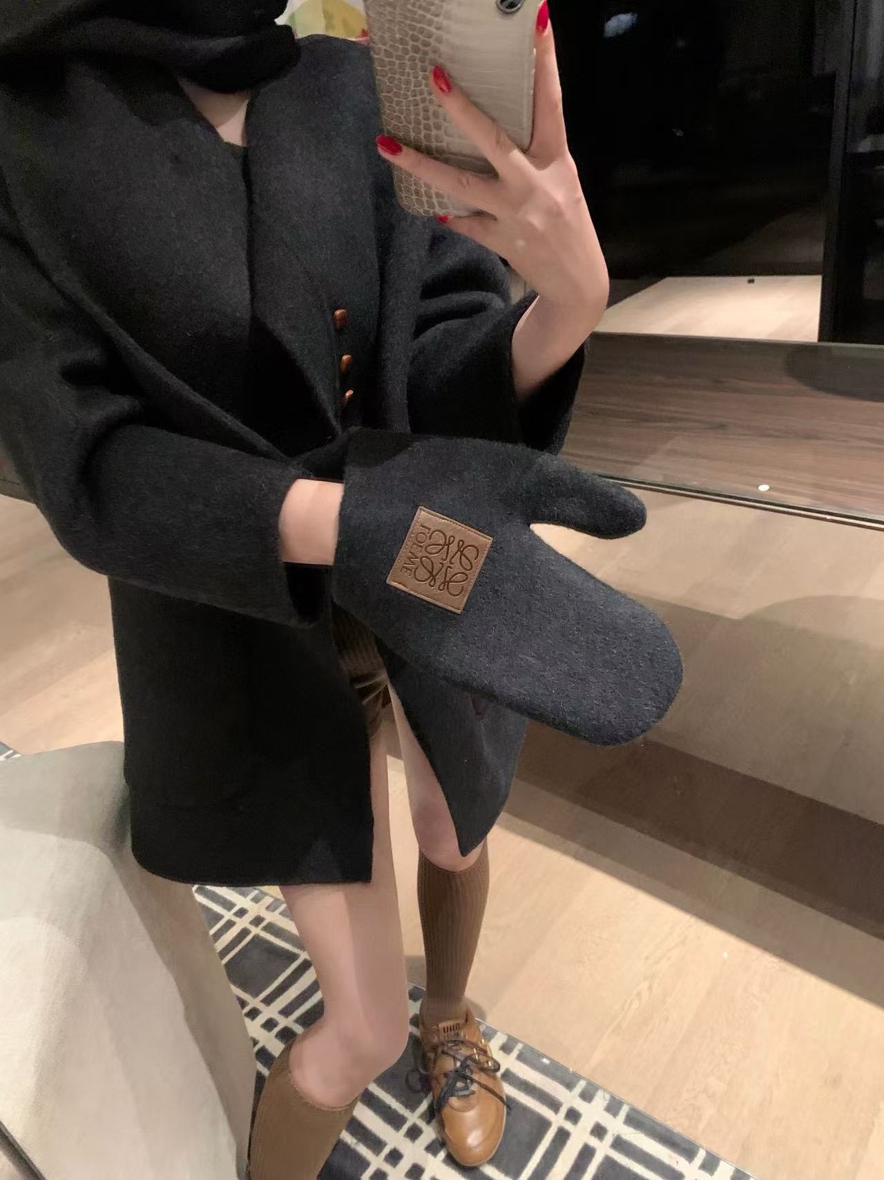 L0WEW カシミアスカーフ + コート【50％割引+送料無料】