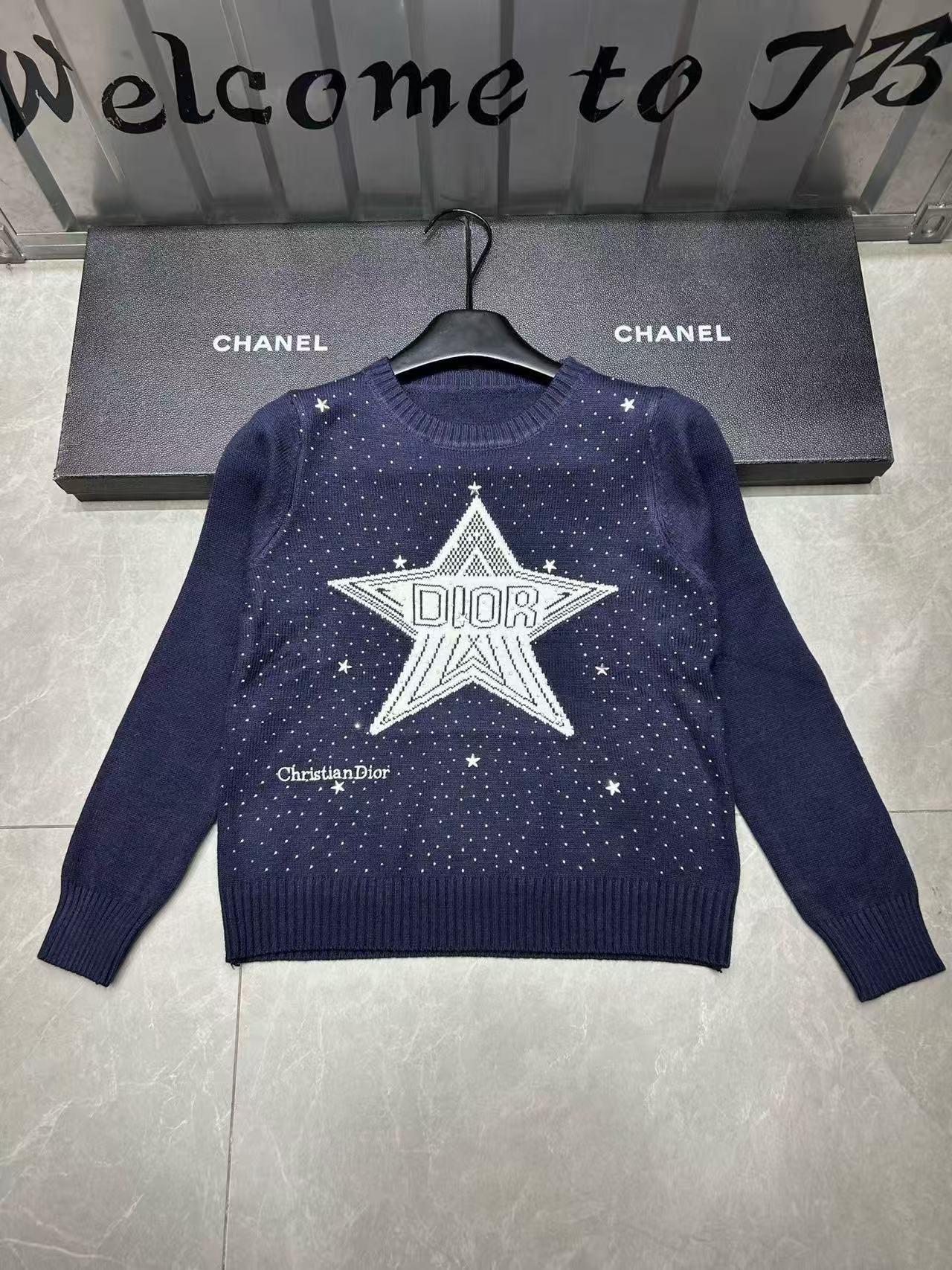 DIOR ファイブポインテッドスターレターセーター【50％割引+送料無料】