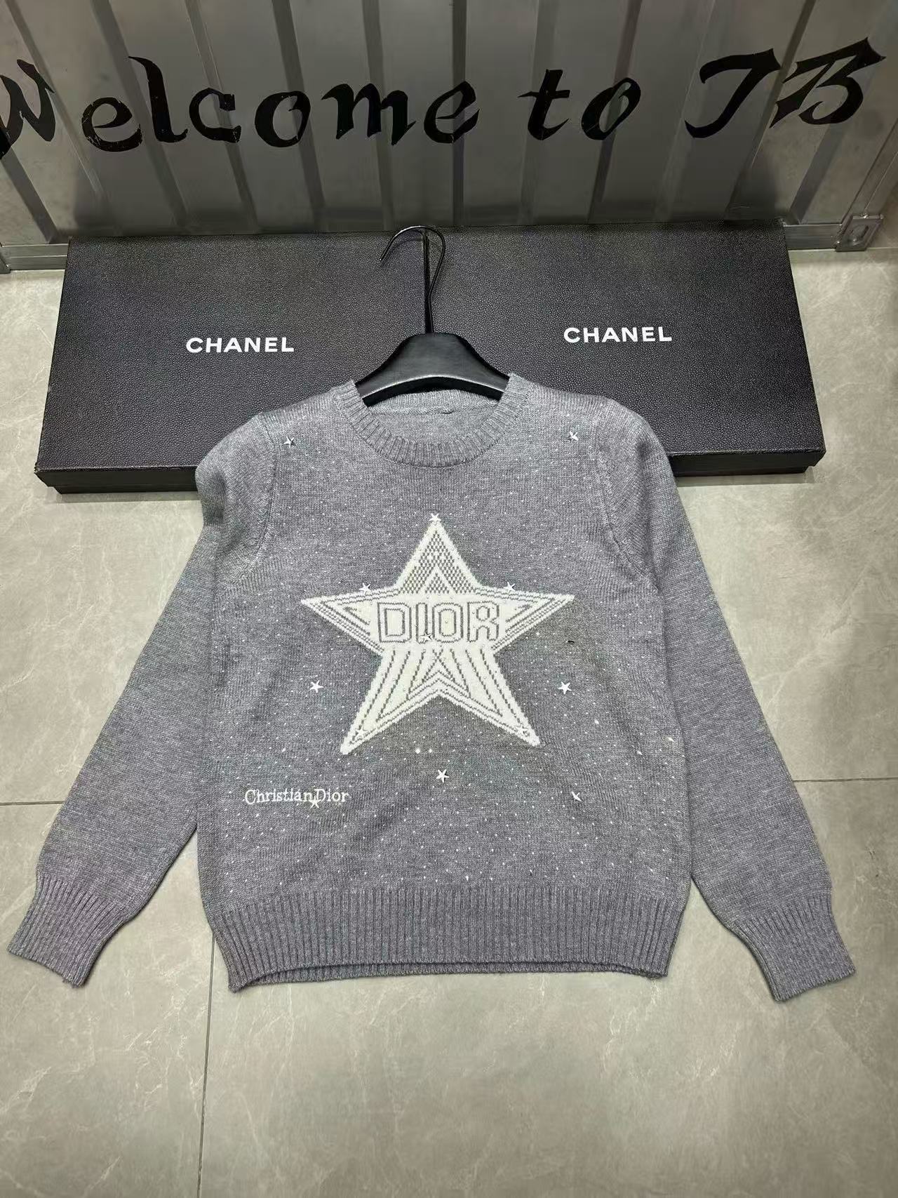 DIOR ファイブポインテッドスターレターセーター【50％割引+送料無料】