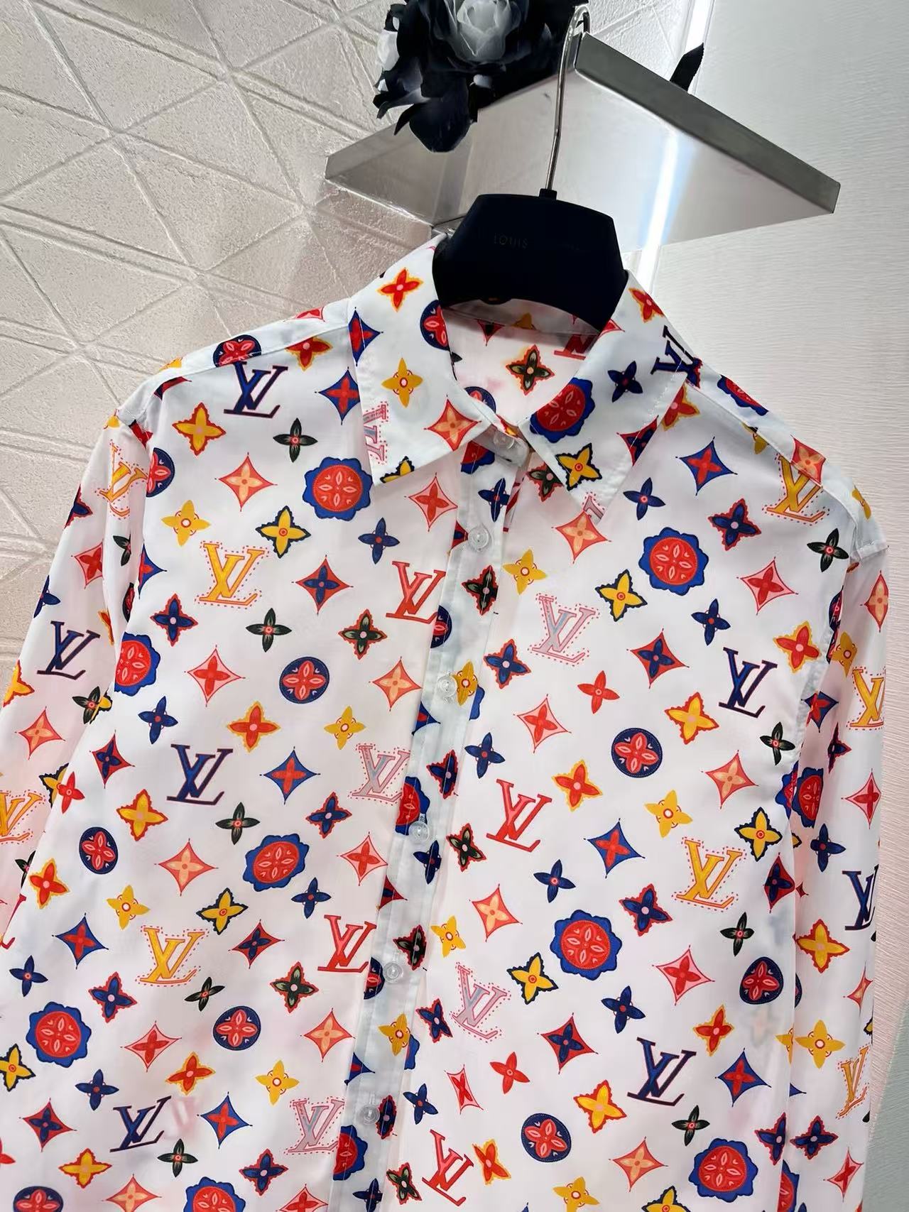 LVプリントルーズシャツ【50％割引+送料無料】
