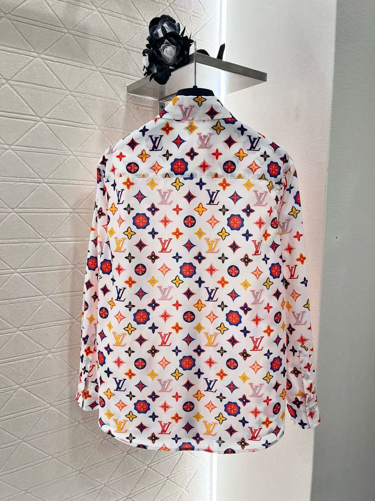 LVプリントルーズシャツ【50％割引+送料無料】