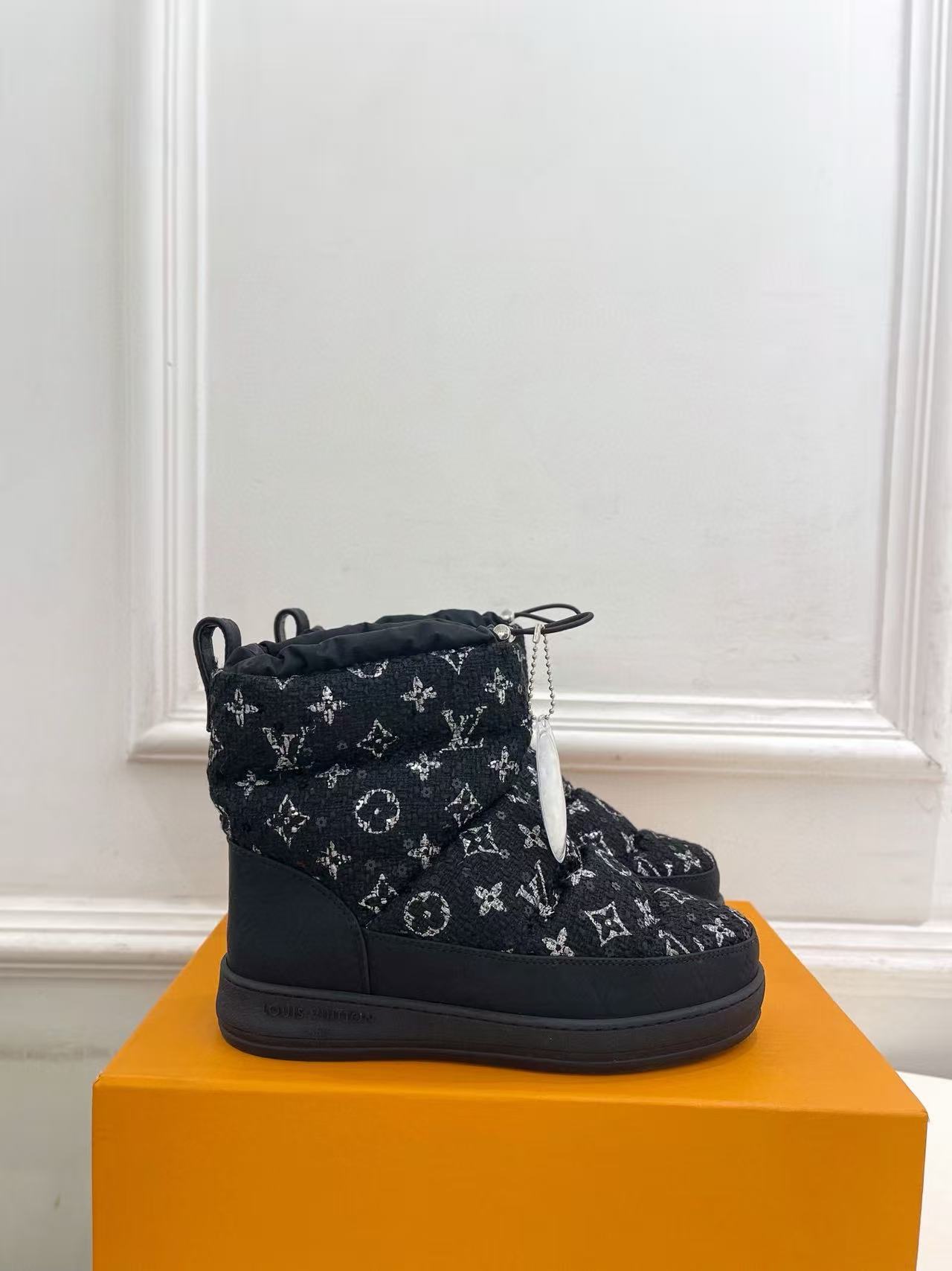 LVの高品質ダウンスノーブーツ【50％割引+送料無料】