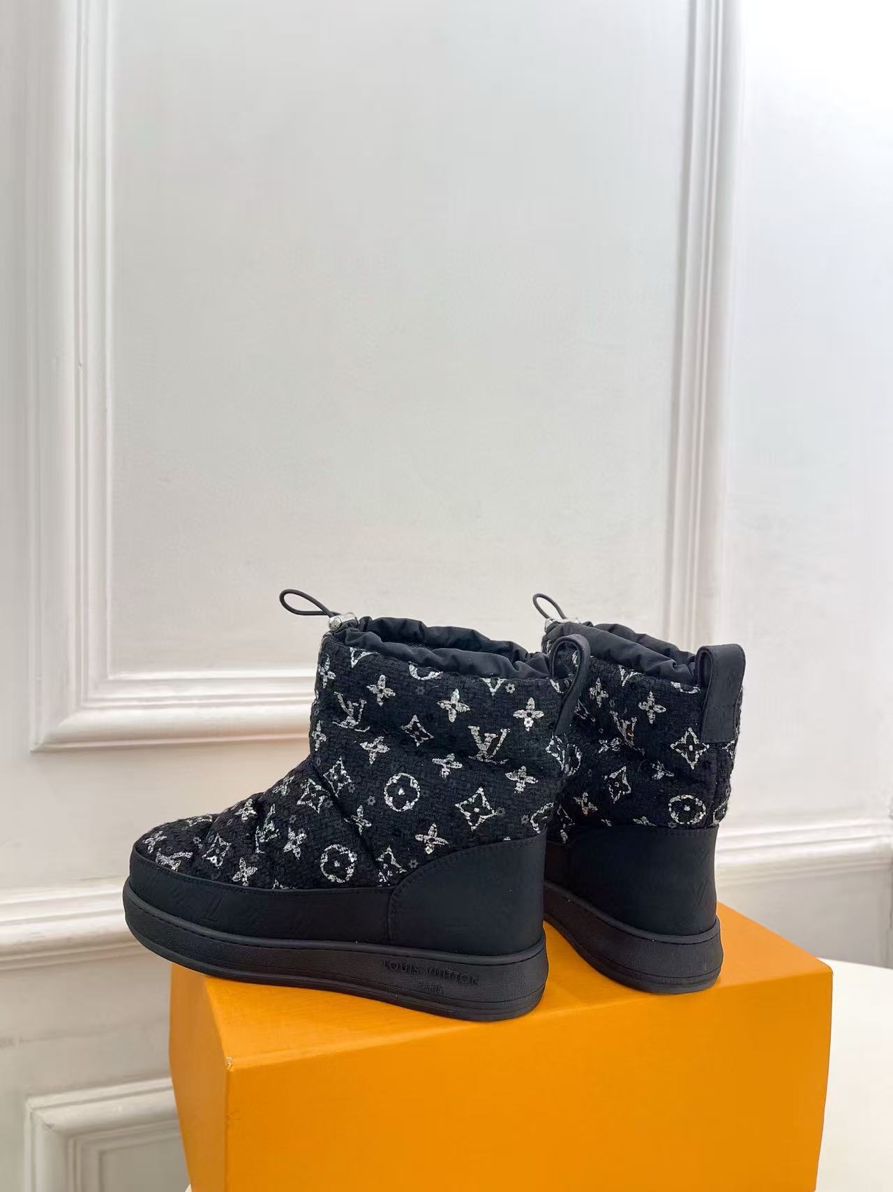 LVの高品質ダウンスノーブーツ【50％割引+送料無料】