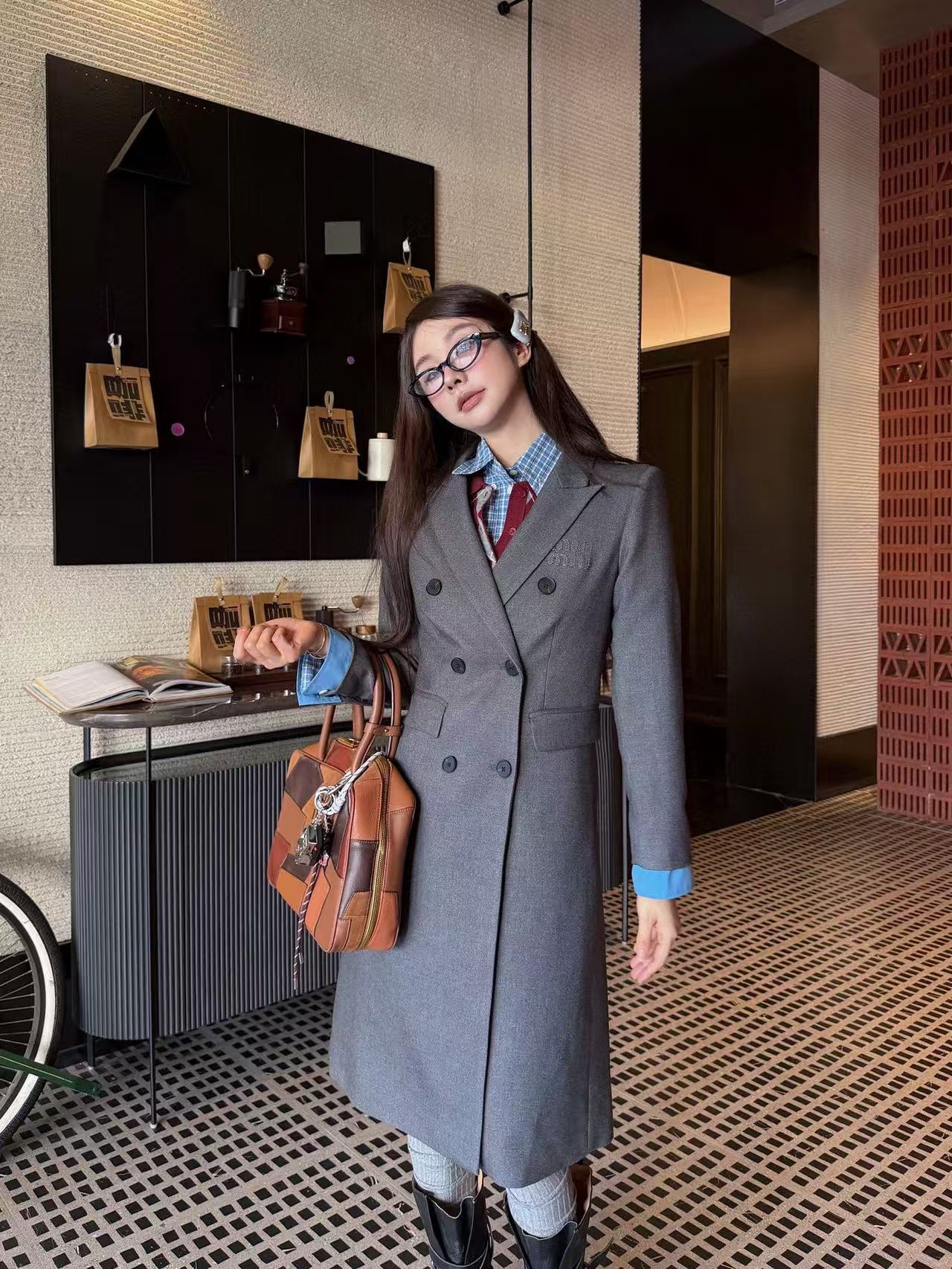 M1UM1U 高品質ダブルブレストオーバーコート【50％割引+送料無料】