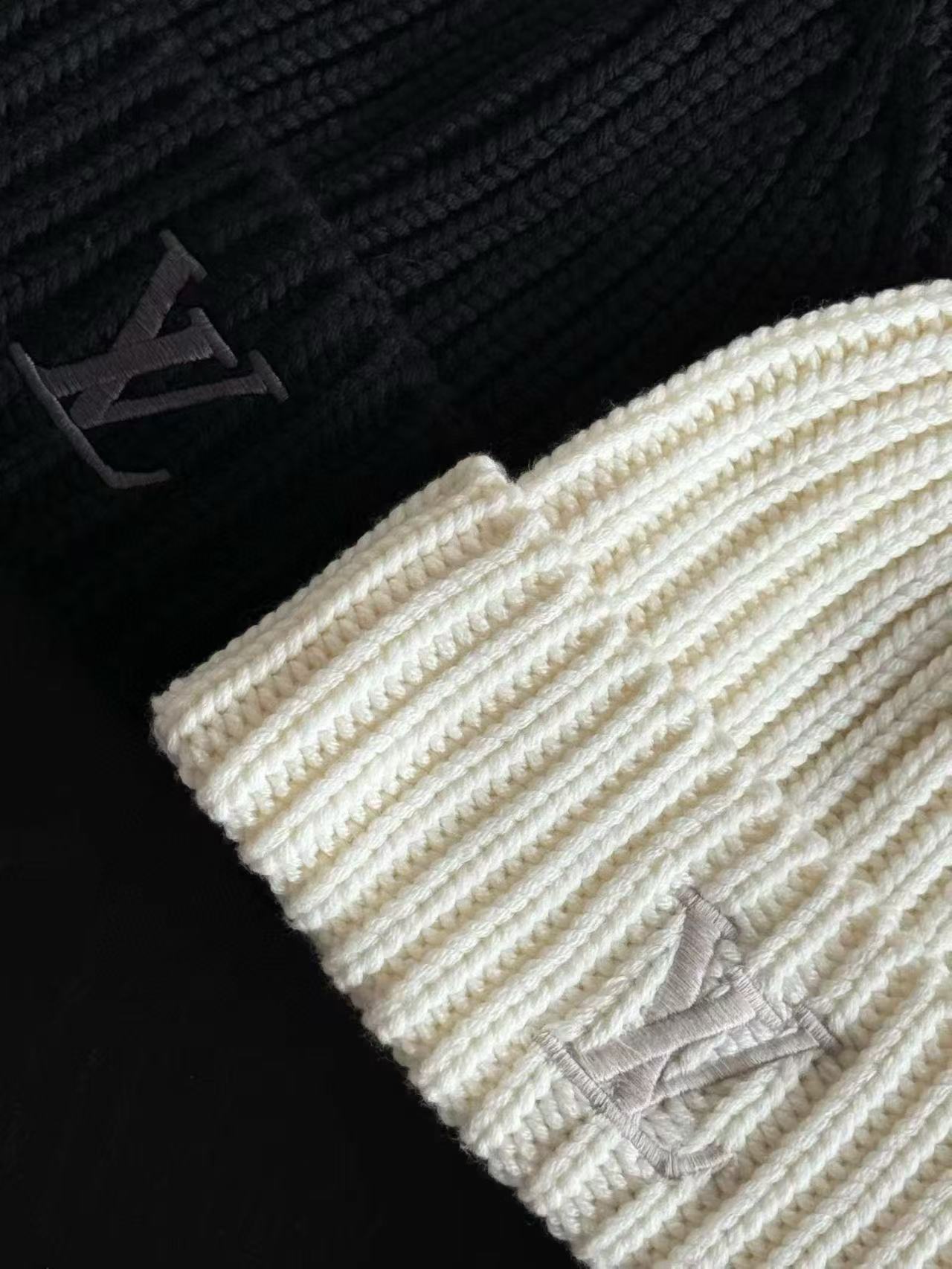 LV刺繍ロゴウールハット【50％割引+送料無料】