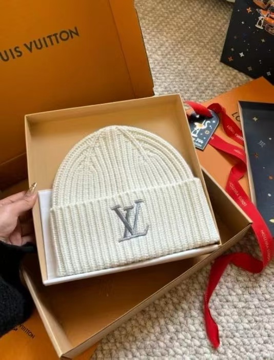 LV刺繍ロゴウールハット【50％割引+送料無料】