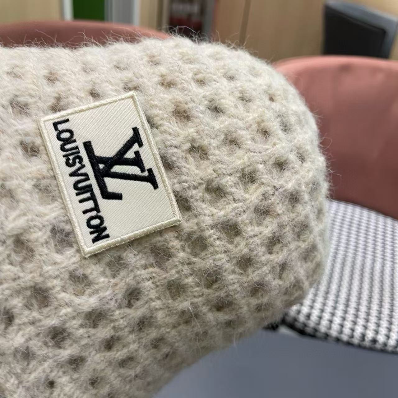 LV 透かし彫りウール フィッシャーマンハット【50％割引+送料無料】