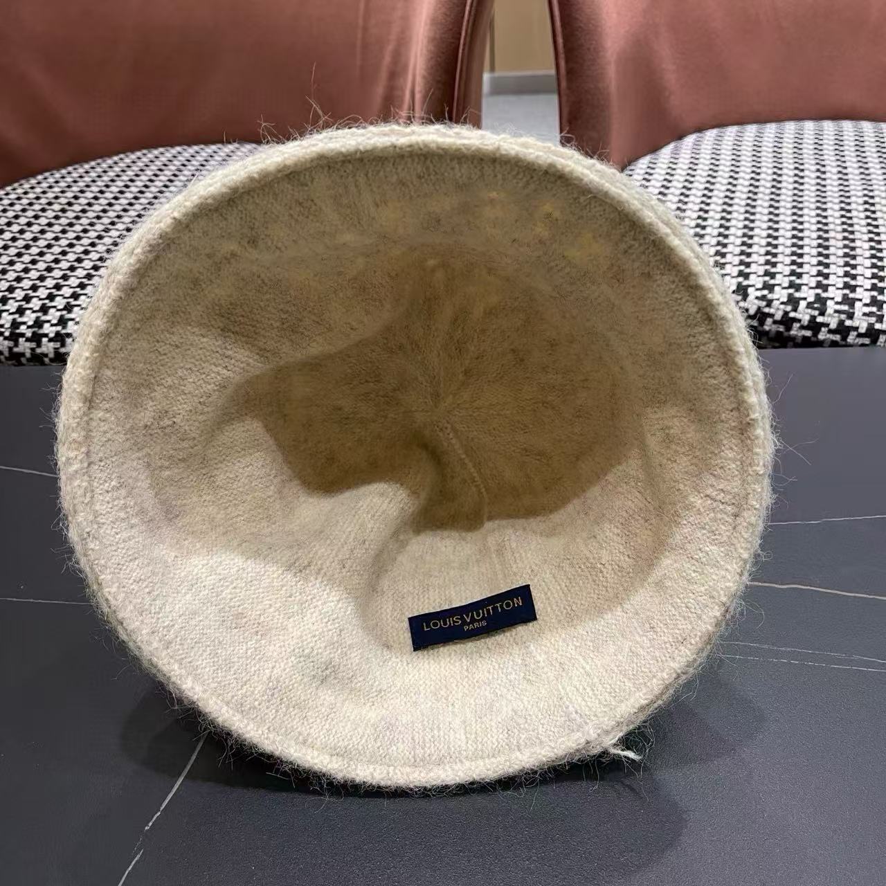 LV 透かし彫りウール フィッシャーマンハット【50％割引+送料無料】