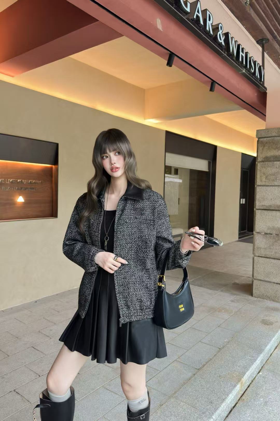 M1UM1U シンプルレタージャケット【50％割引+送料無料】