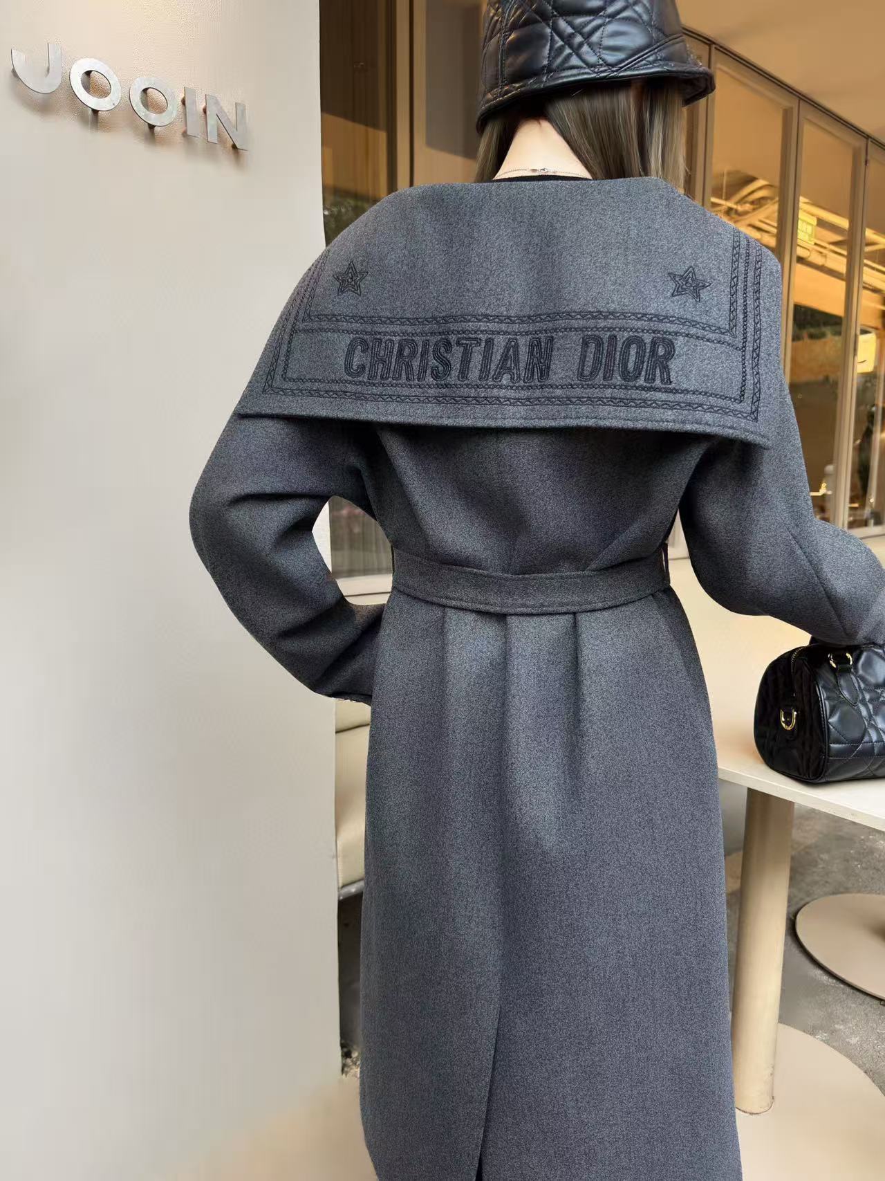 DIOR ラペルショールウールコート【50％割引+送料無料】