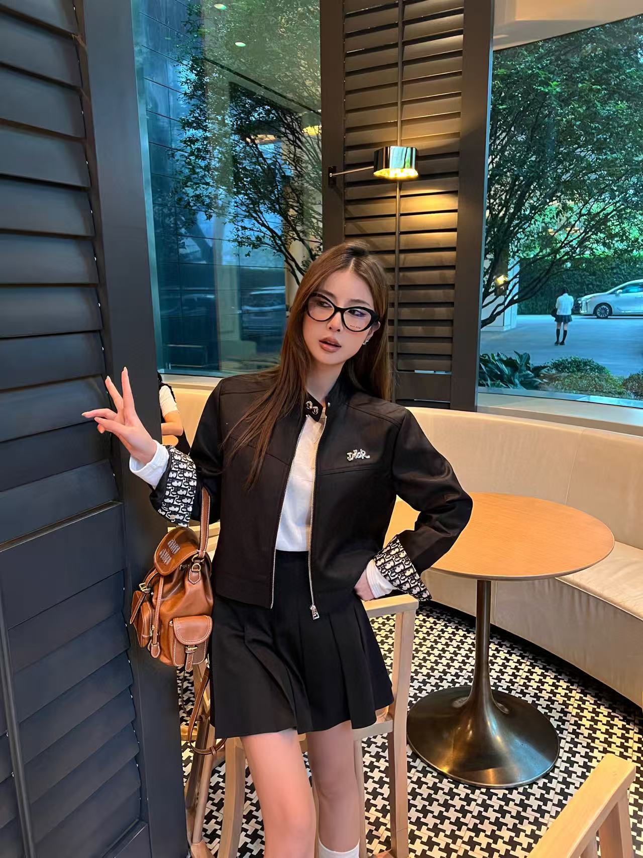 DIOR スタンドカラー ショートジャケット【50％割引+送料無料】