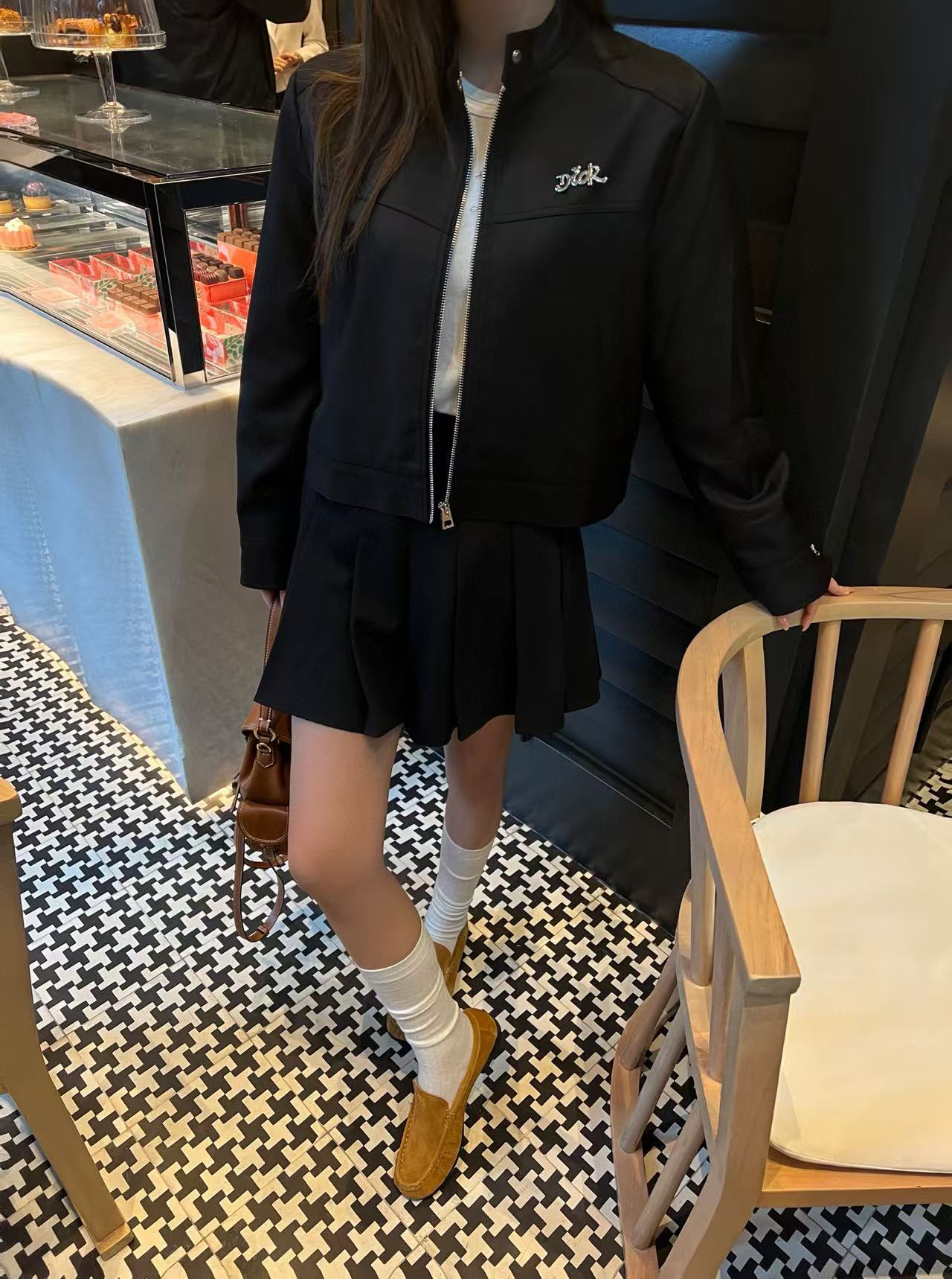 DIOR スタンドカラー ショートジャケット【50％割引+送料無料】