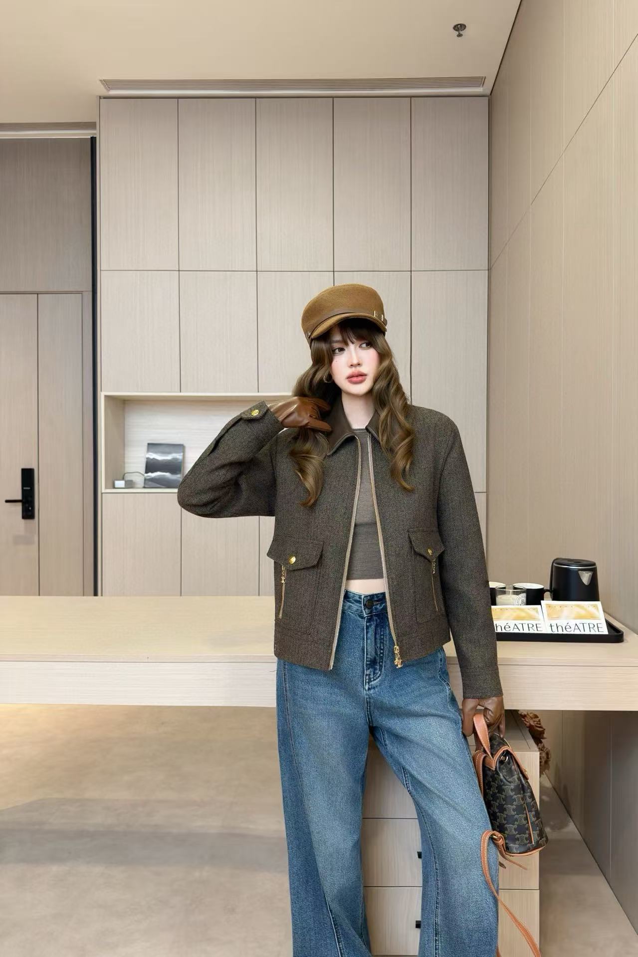 CEL1NE ツーポケットカラージャケット【50％割引+送料無料】