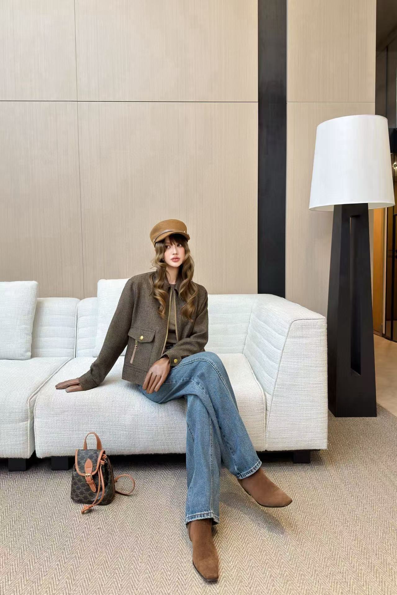 CEL1NE ツーポケットカラージャケット【50％割引+送料無料】