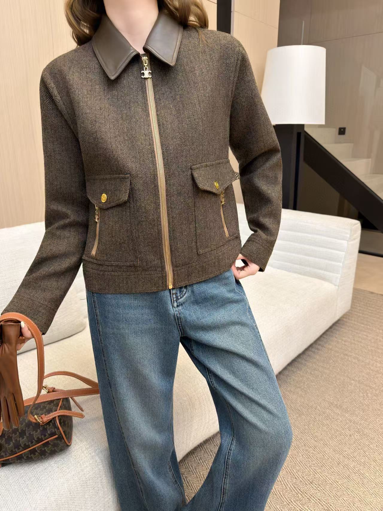 CEL1NE ツーポケットカラージャケット【50％割引+送料無料】