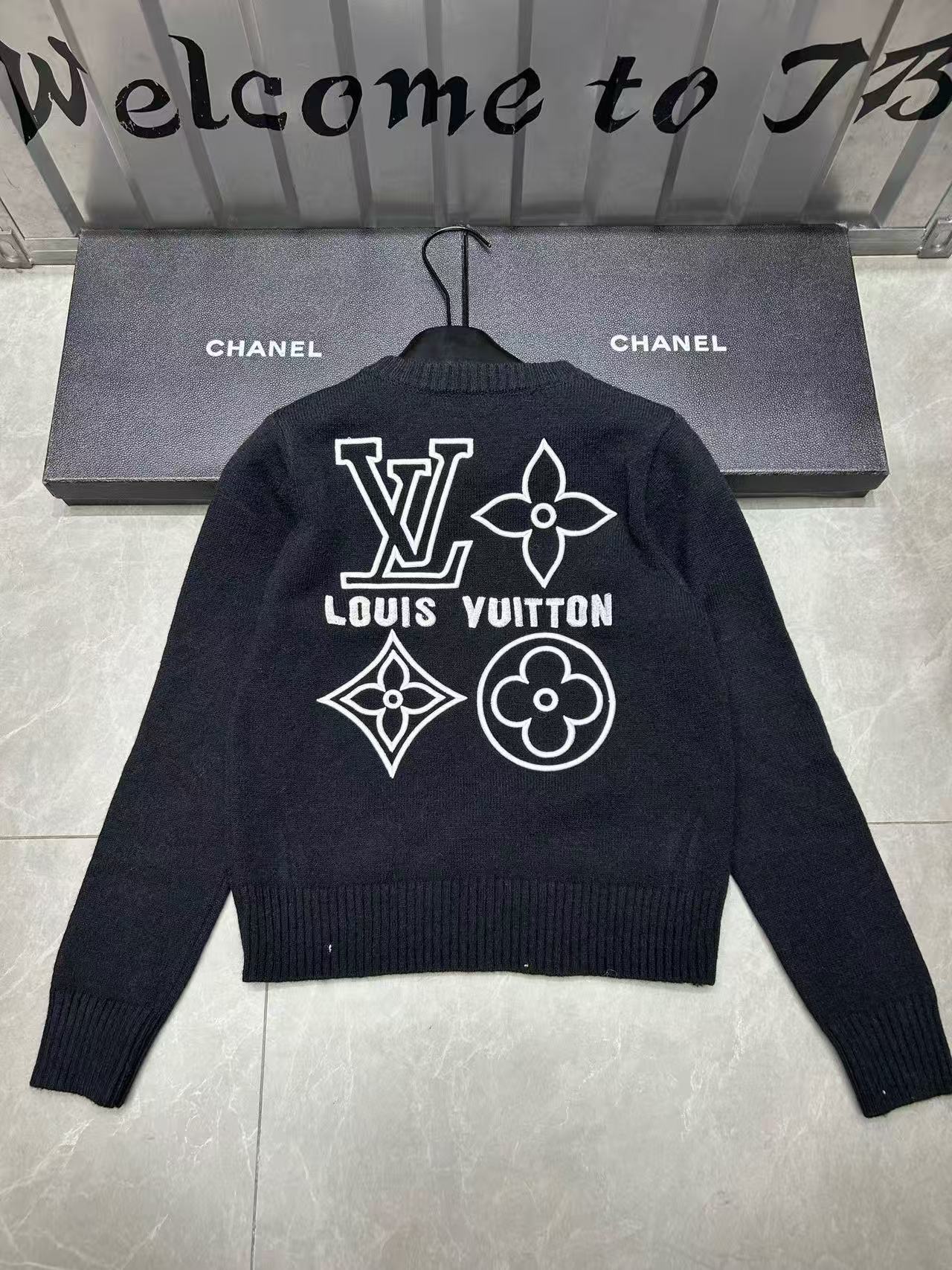 LV刺繍ロゴウールセーター【50％割引+送料無料】