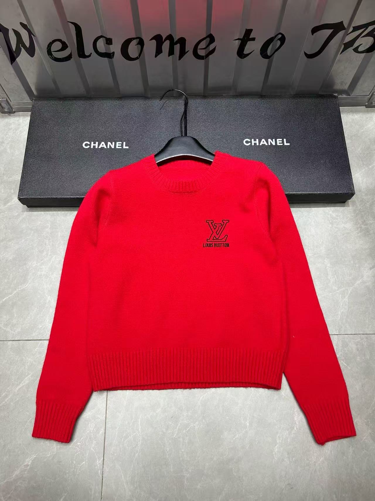 LV刺繍ロゴウールセーター【50％割引+送料無料】