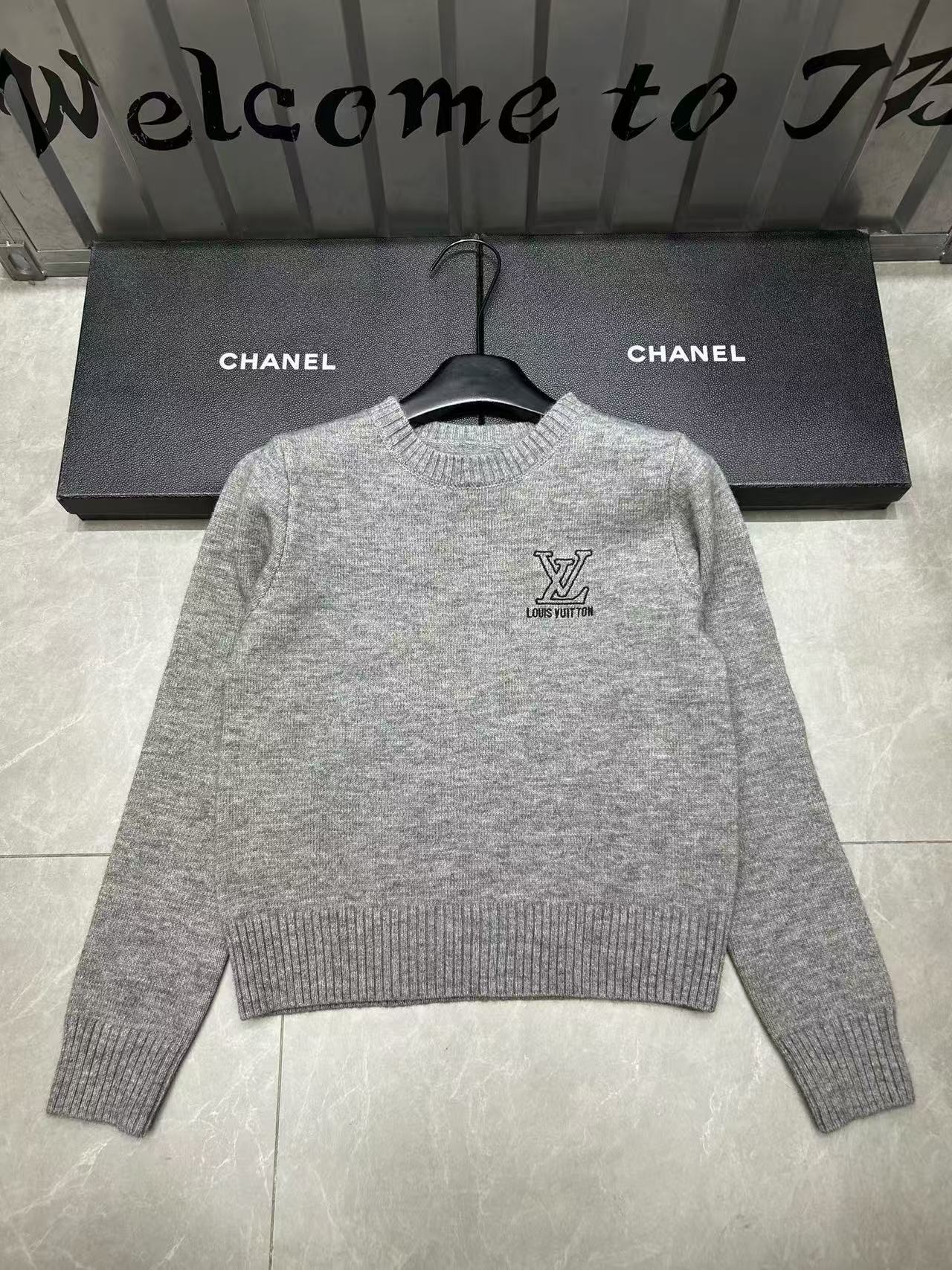 LV刺繍ロゴウールセーター【50％割引+送料無料】