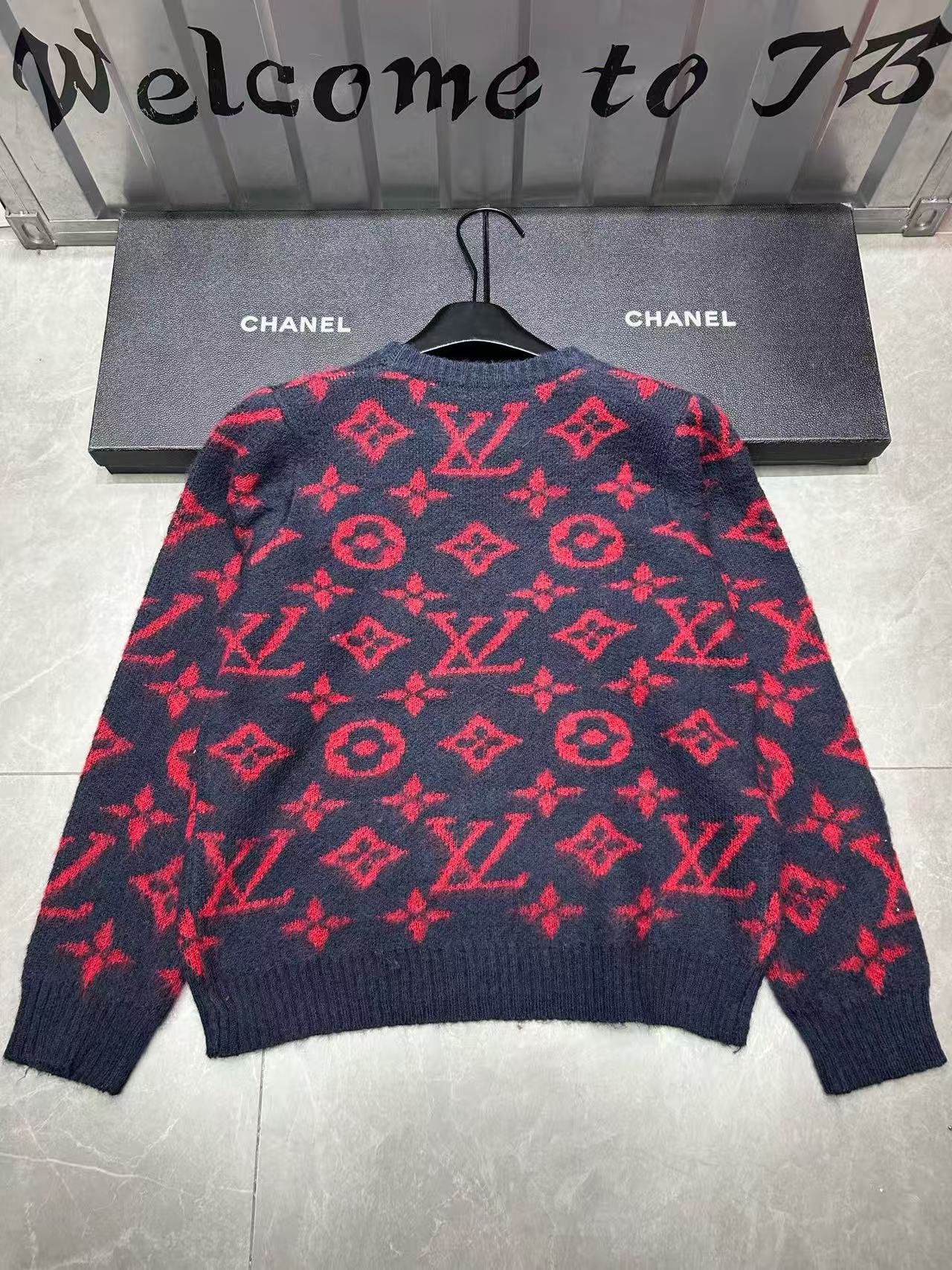 LVプリントウールセーター【50％割引+送料無料】
