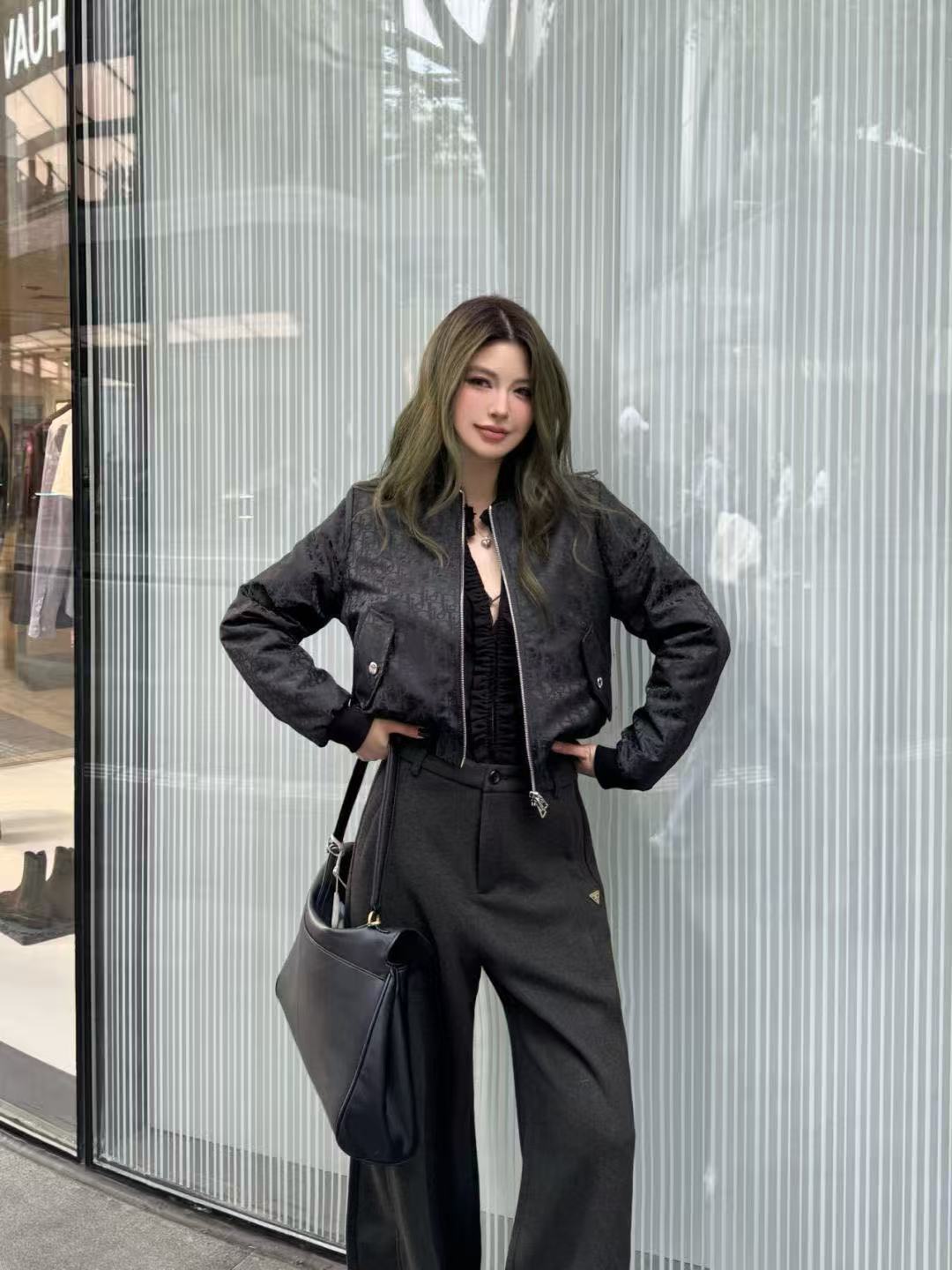 DIOR ジャカード ジッパー ジャケット【50％割引+送料無料】