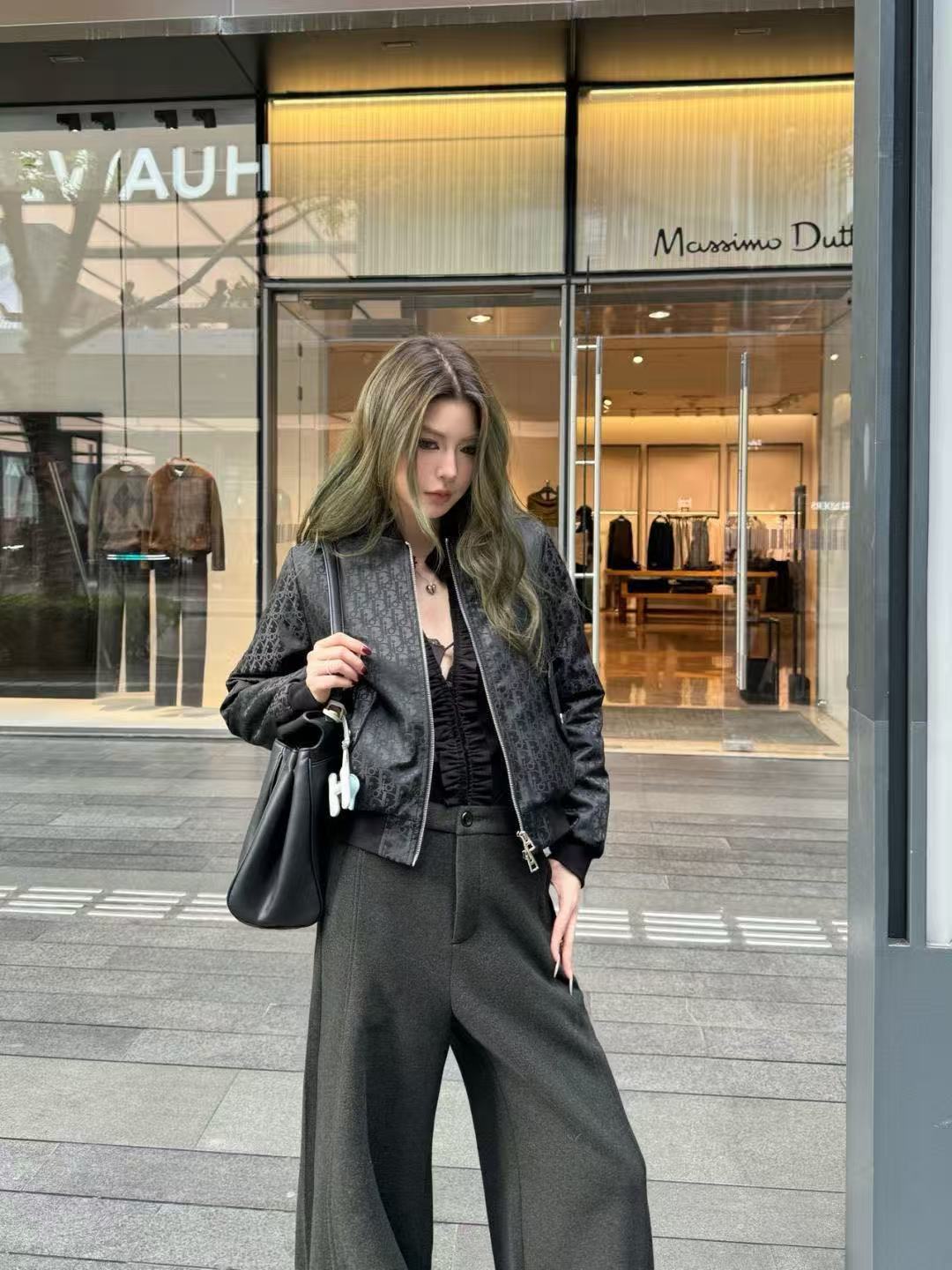 DIOR ジャカード ジッパー ジャケット【50％割引+送料無料】