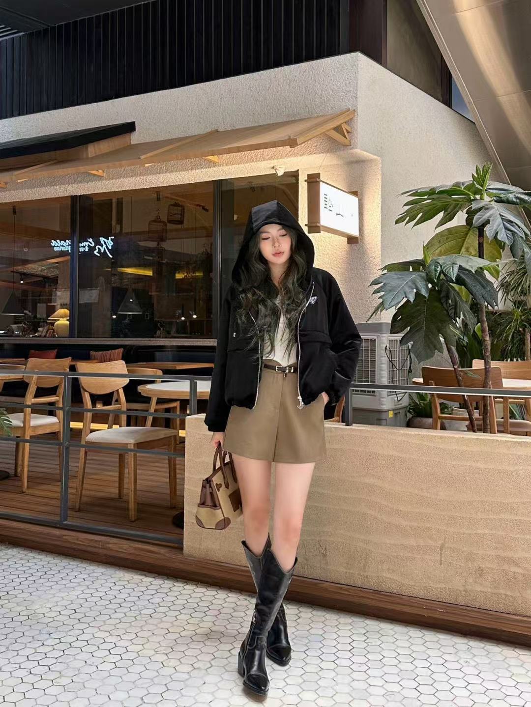 PR4DA ベルベット フード付き ジップアップ ジャケット【50％割引+送料無料】