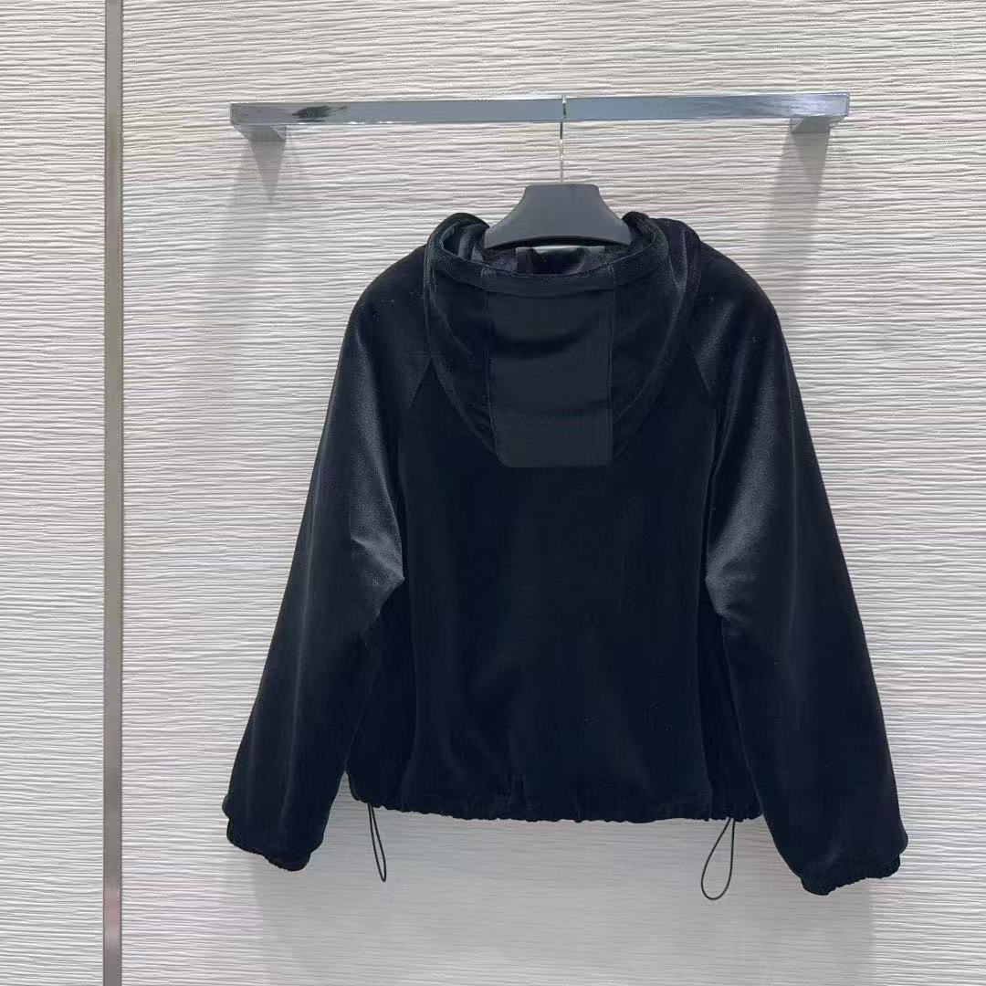 PR4DA ベルベット フード付き ジップアップ ジャケット【50％割引+送料無料】