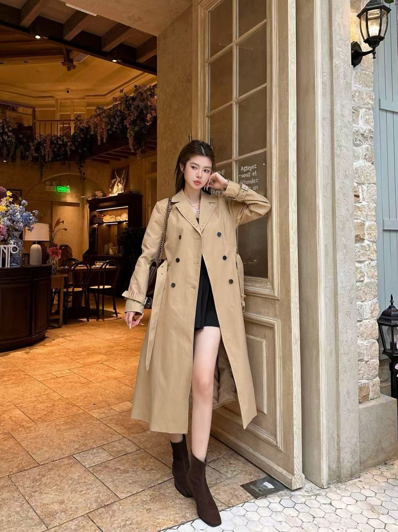 DIOR ダブルブレスト トレンチコート ロングコート【50％割引+送料無料】