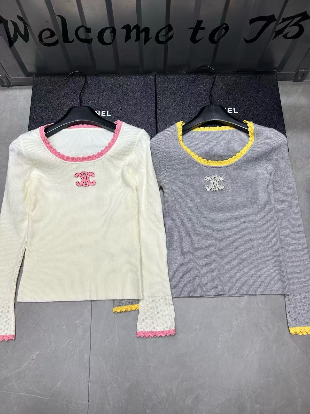 CEL1NE 凱旋門カラーブロックセーター【50％割引+送料無料】