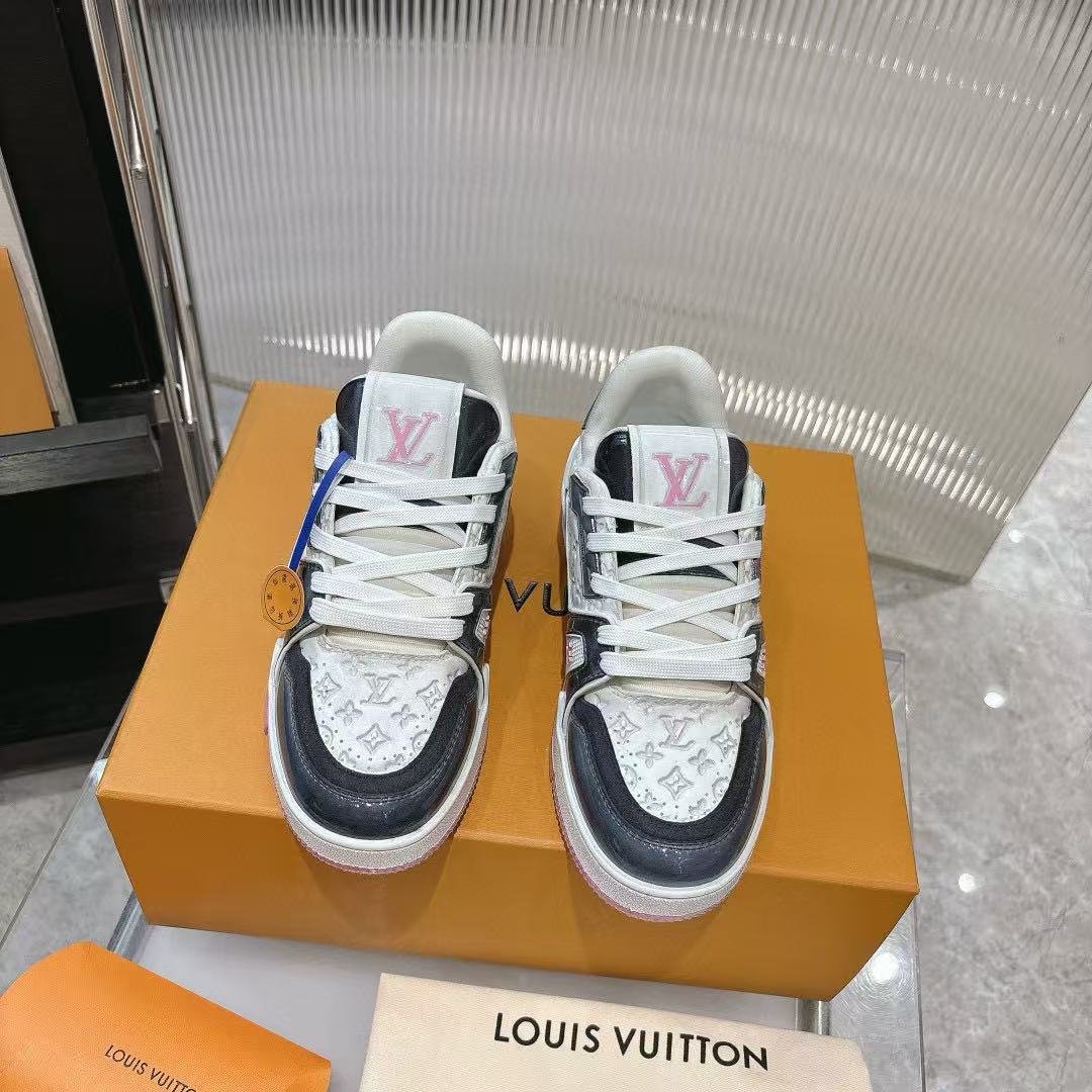 LVの高品質プリントプラットフォームシューズ【50％割引+送料無料】