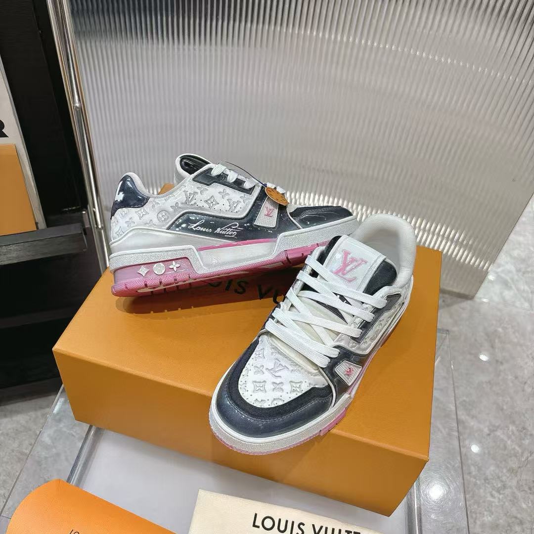 LVの高品質プリントプラットフォームシューズ【50％割引+送料無料】