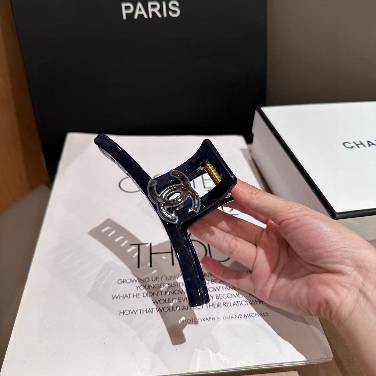 CHANE1 ダブルCヘアクリップ【50％割引+送料無料】