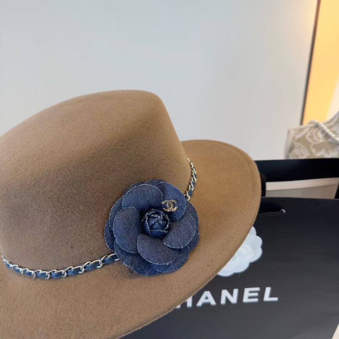 CHANE1 秋冬 カメリアウール フラットハット【50％割引+送料無料】