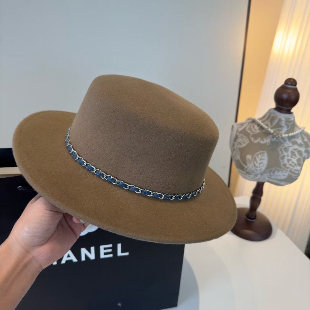 CHANE1 秋冬 カメリアウール フラットハット【50％割引+送料無料】