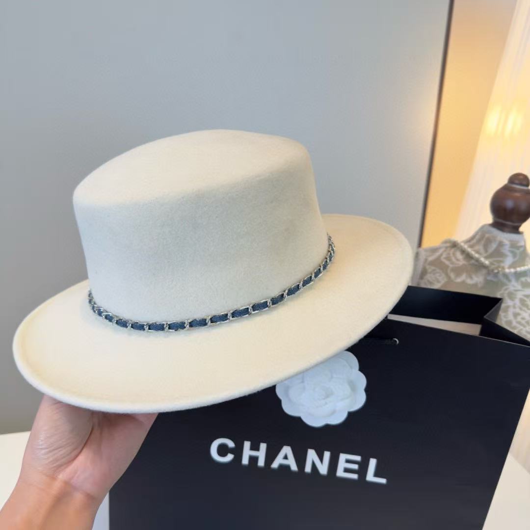 CHANE1 秋冬 カメリアウール フラットハット【50％割引+送料無料】