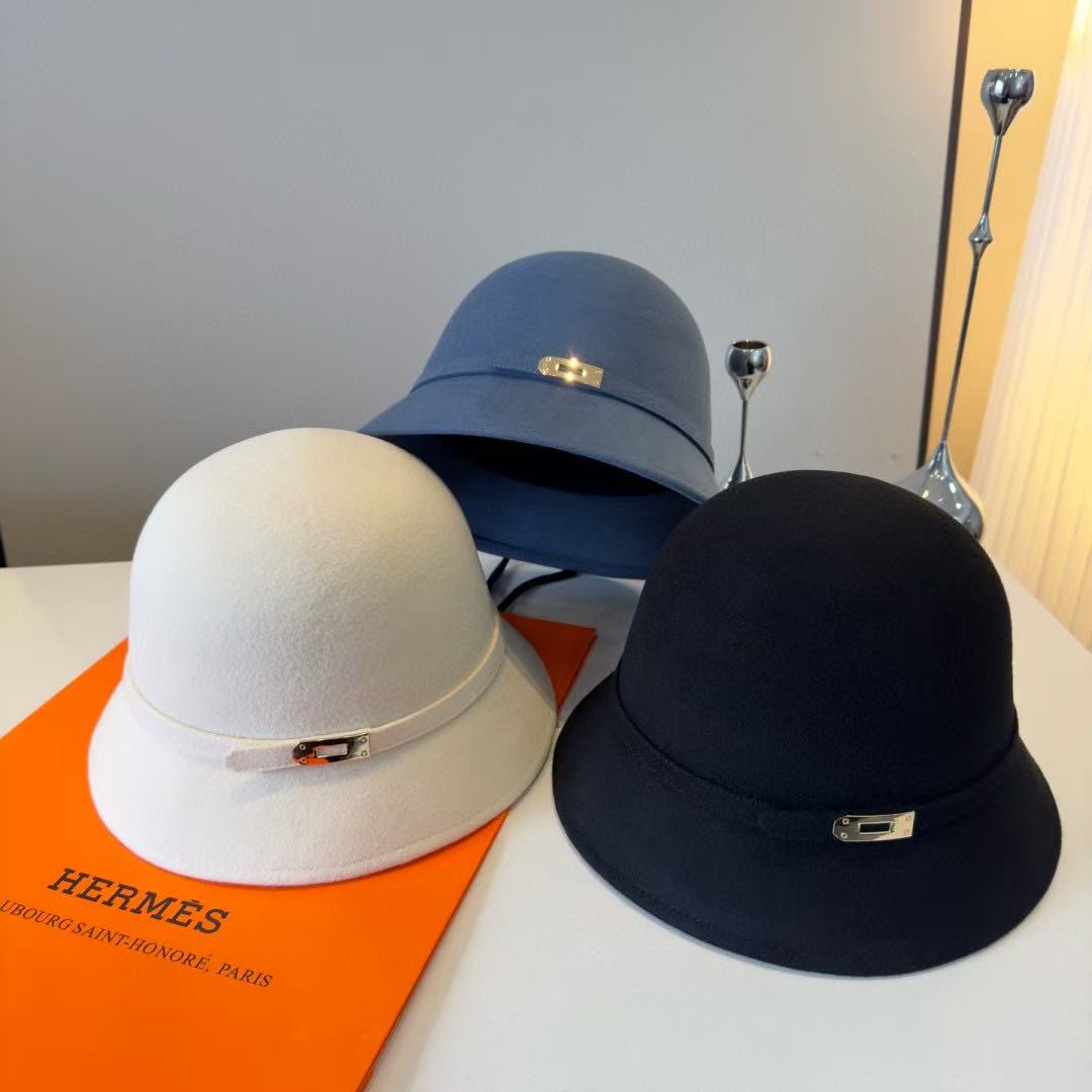 HERME5シンプルなウールの漁師の帽子【50％割引+送料無料】