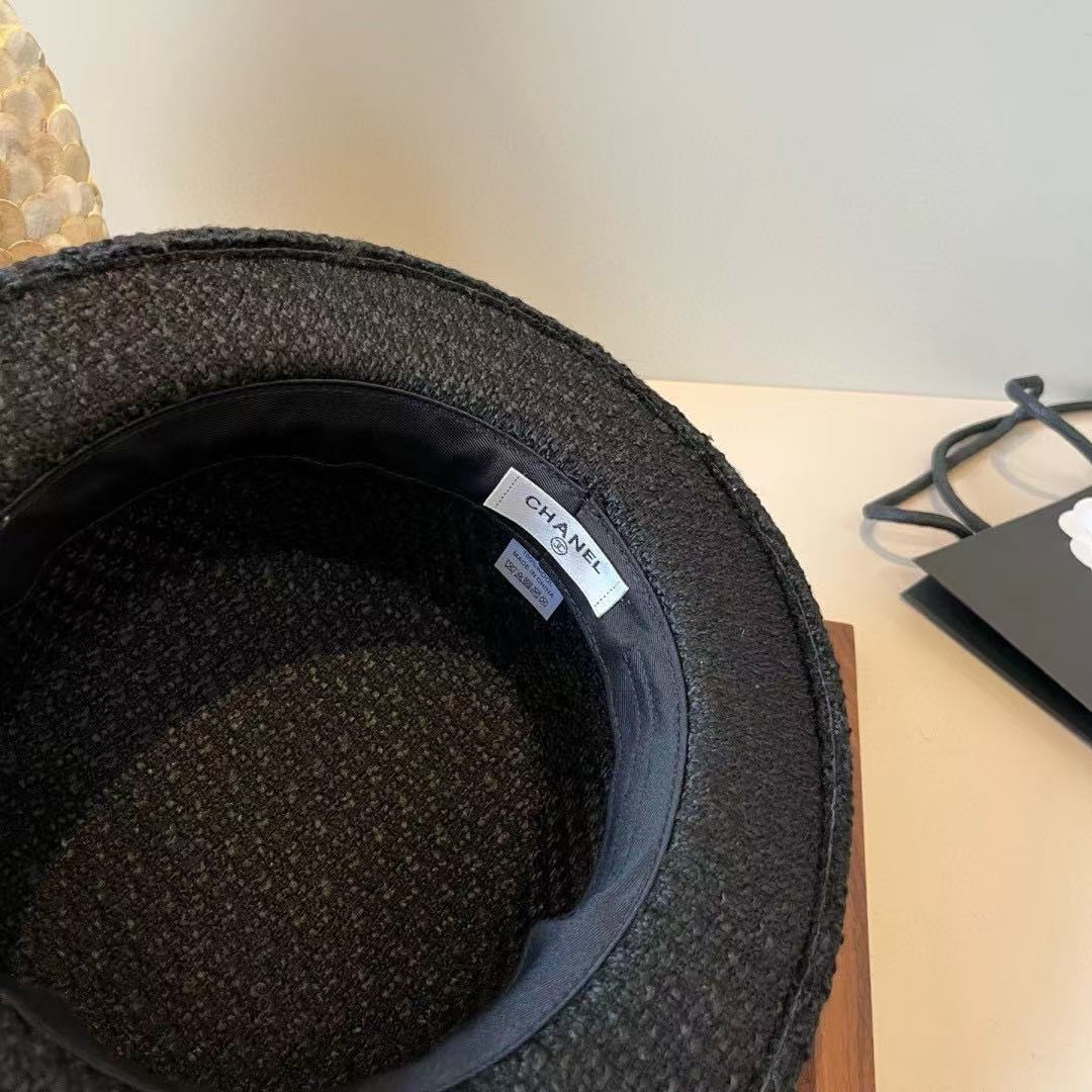 CHANE1 シンプルダブルCウールフラットトップハット【50％割引+送料無料】