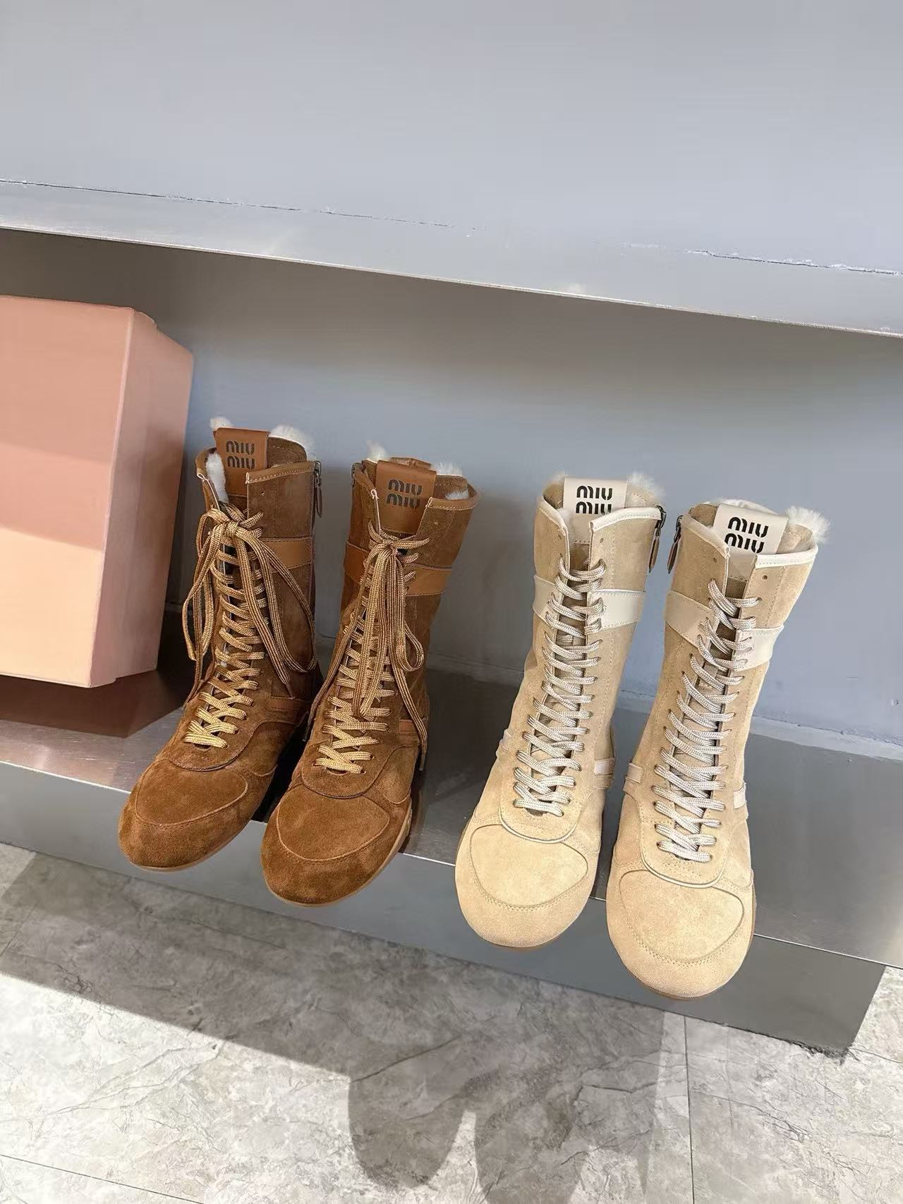 M1UM1U 高品質ディアハイドウール アンクルブーツ【50％割引+送料無料】