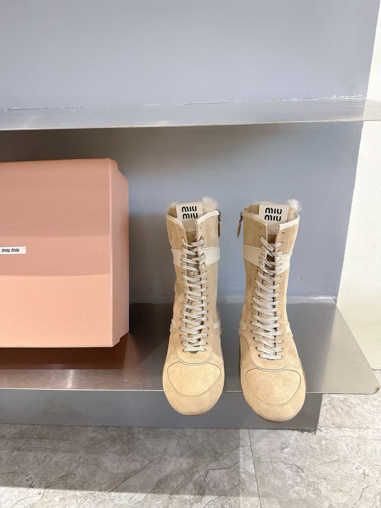 M1UM1U 高品質ディアハイドウール アンクルブーツ【50％割引+送料無料】