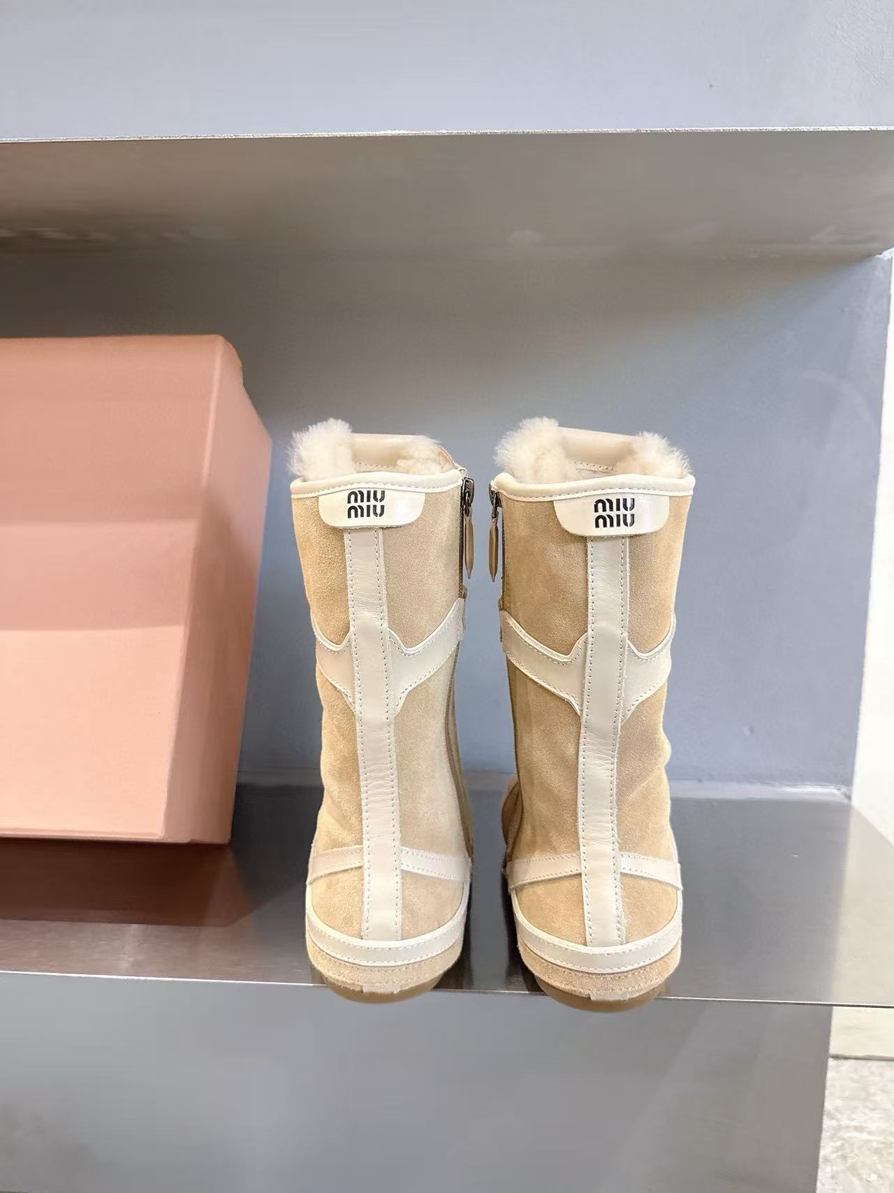 M1UM1U 高品質ディアハイドウール アンクルブーツ【50％割引+送料無料】