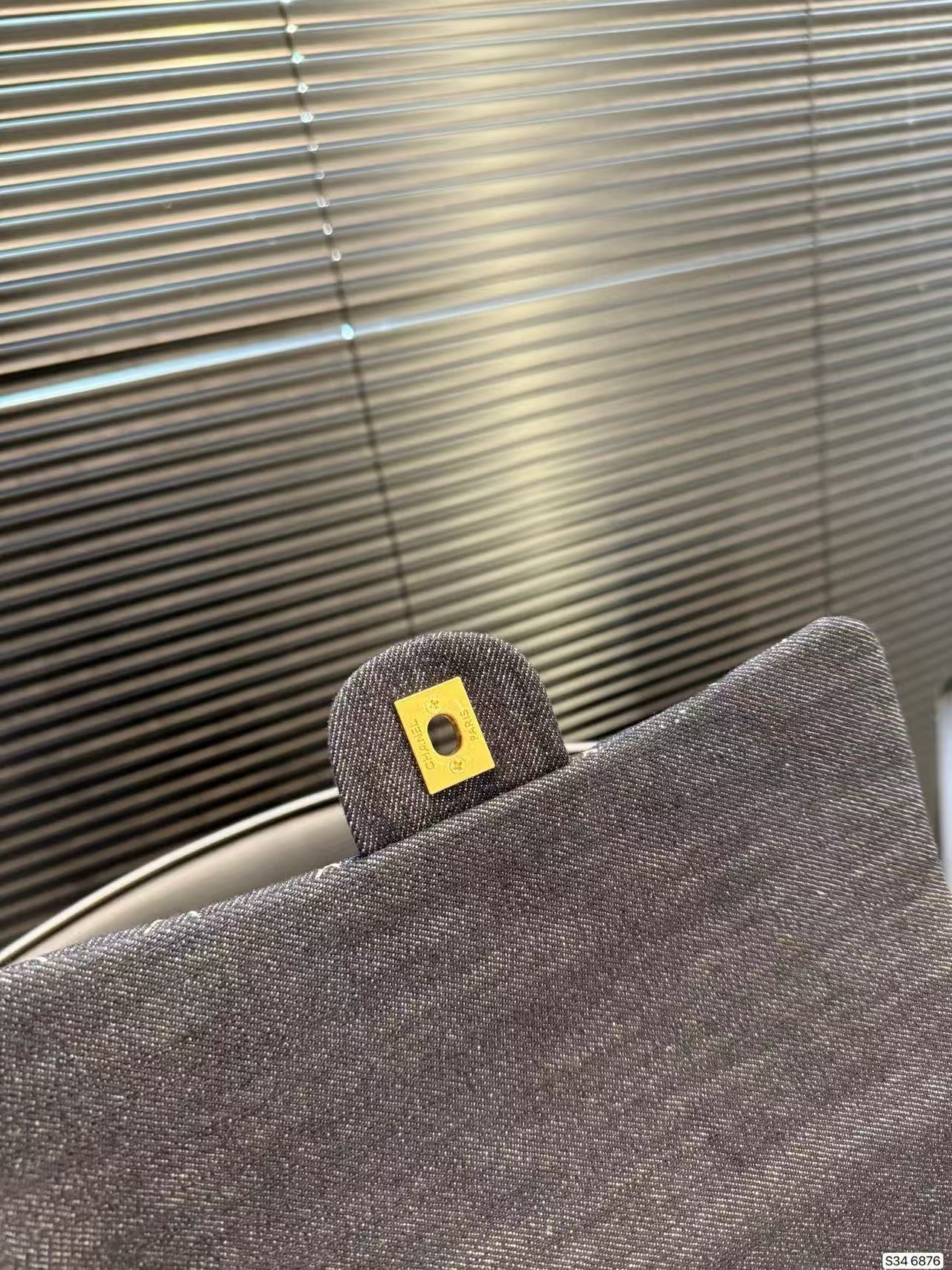 CHANE1 デニムチェック ショルダー/クロスボディバッグ【50％割引+送料無料】