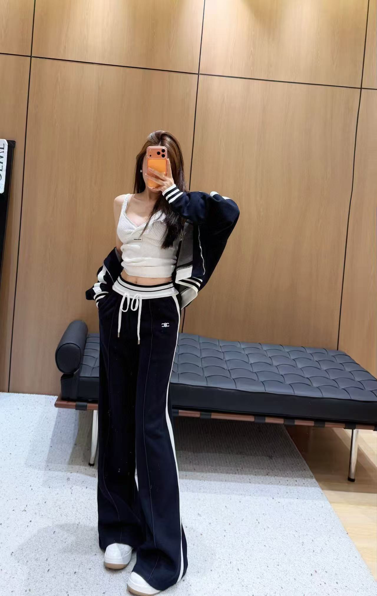 CEL1NE 凱旋門フード付きジャケット + パンツ ツーピースセット【50％割引+送料無料】