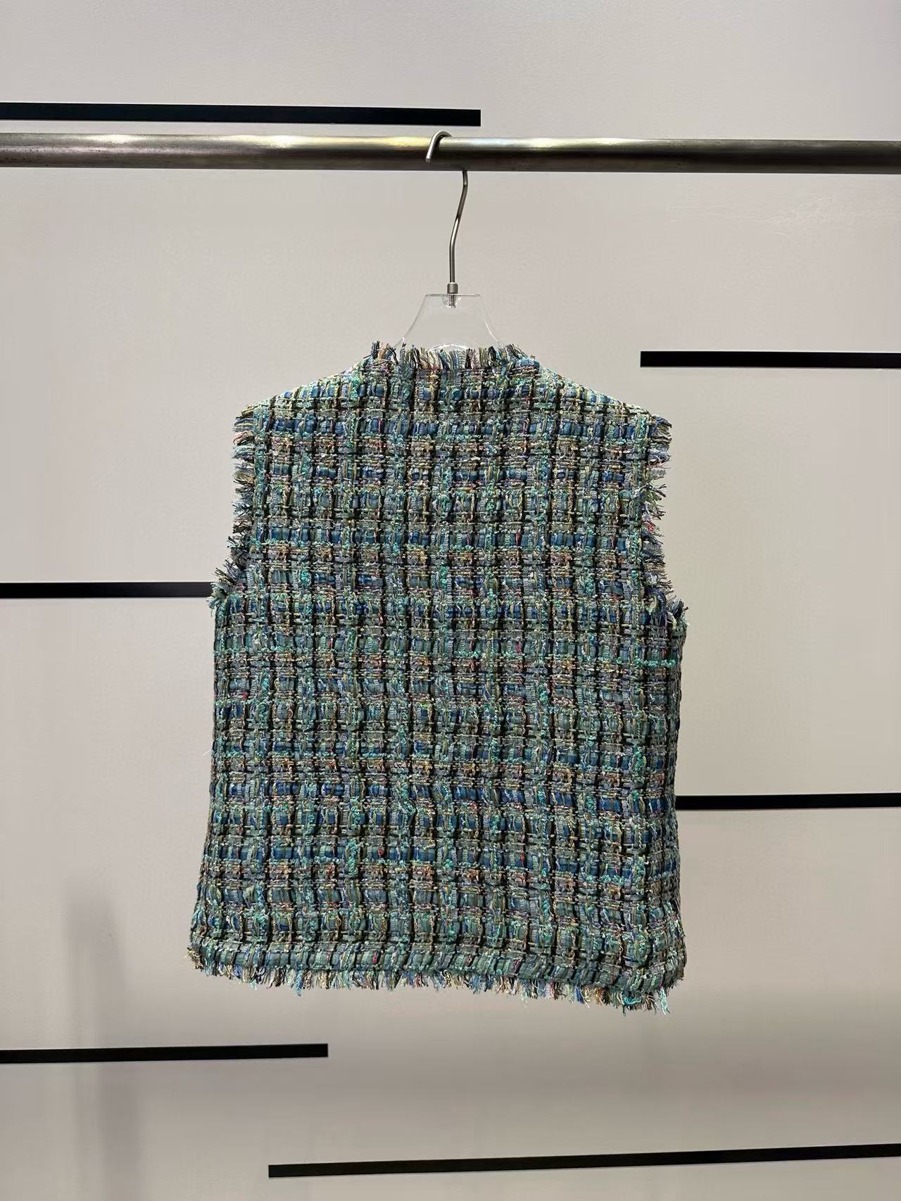 CHANE1 クラシックツイードベスト【50％割引+送料無料】