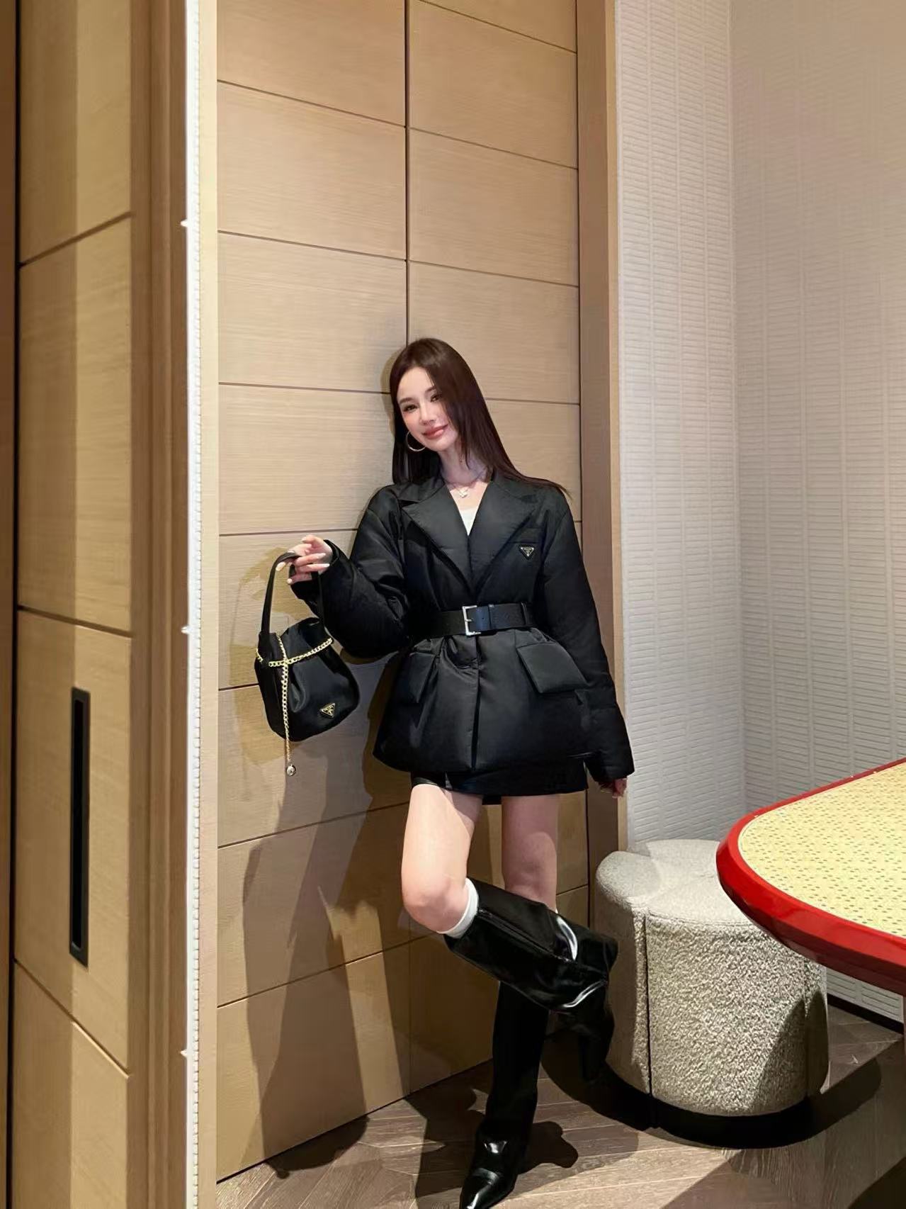 PR4DA高品質トライアングルロゴダウンジャケット【50％割引+送料無料】