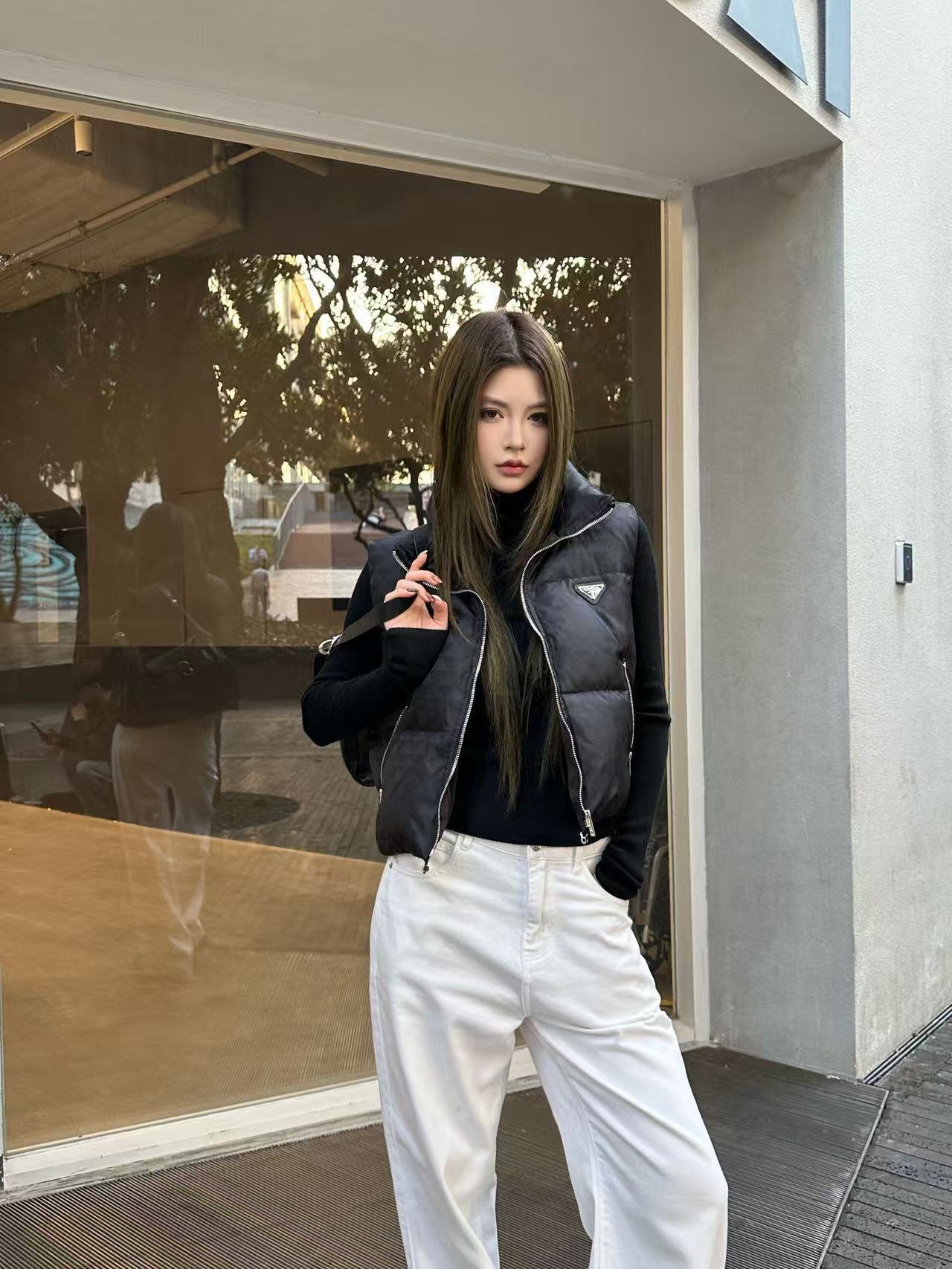 PR4DA 秋冬 高品質 ジャカード ダウンベスト【50％割引+送料無料】