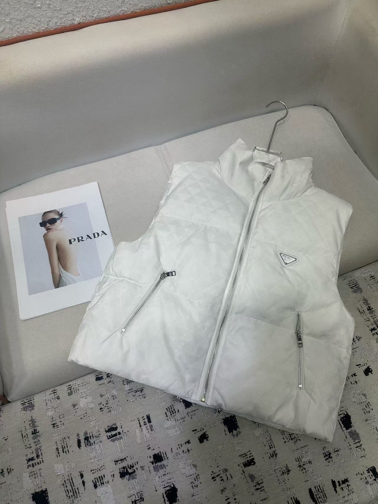 PR4DA 秋冬 高品質 ジャカード ダウンベスト【50％割引+送料無料】