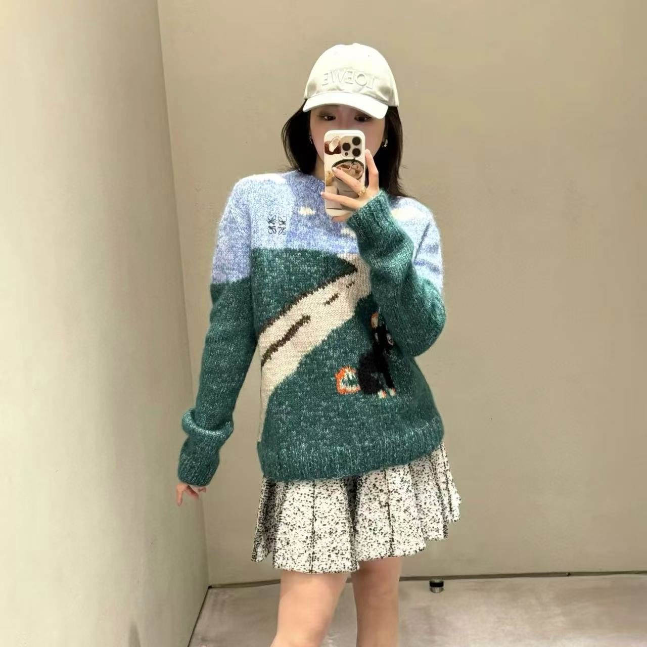 L0WEW カラーブロック キトゥン ウール セーター【50％割引+送料無料】