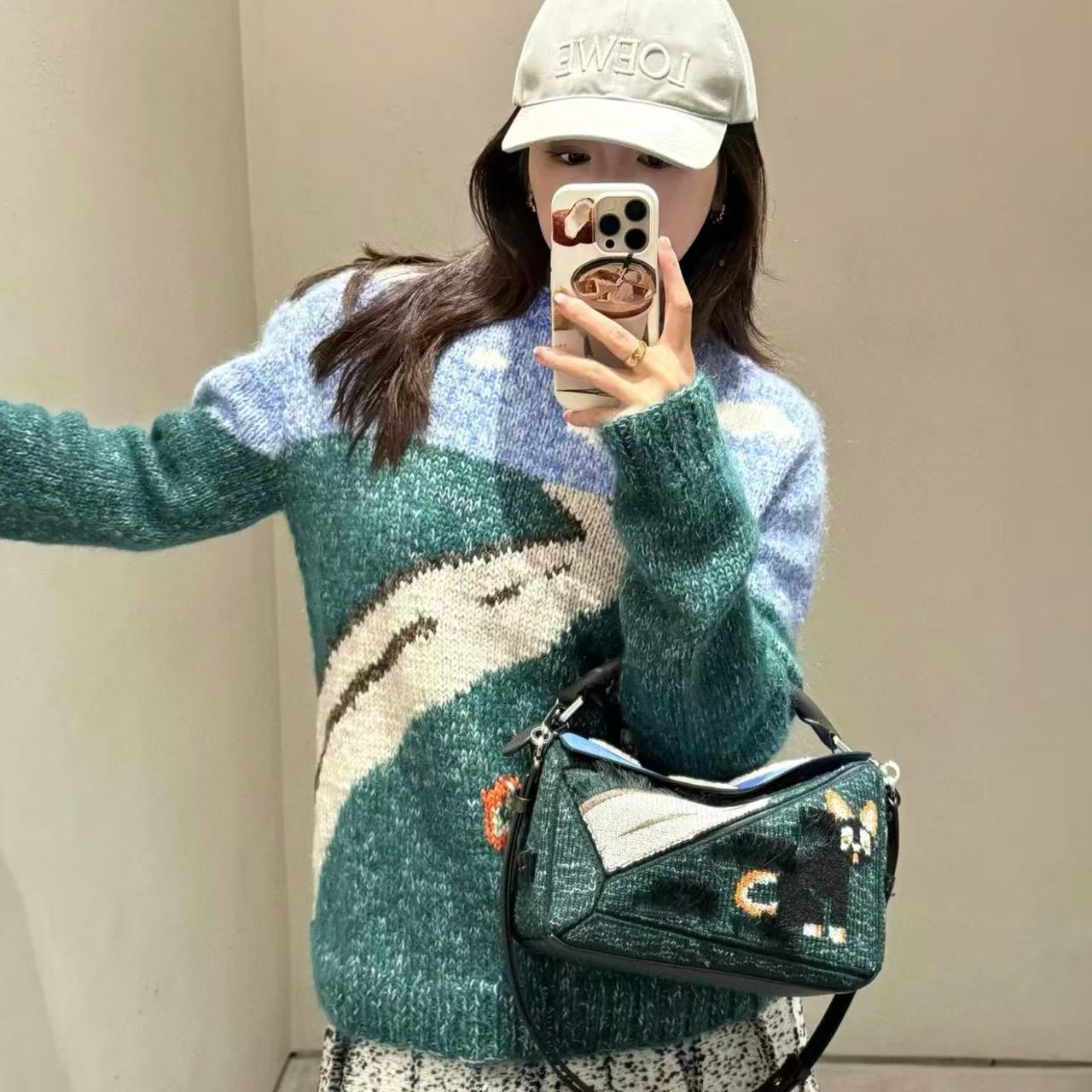 L0WEW カラーブロック キトゥン ウール セーター【50％割引+送料無料】