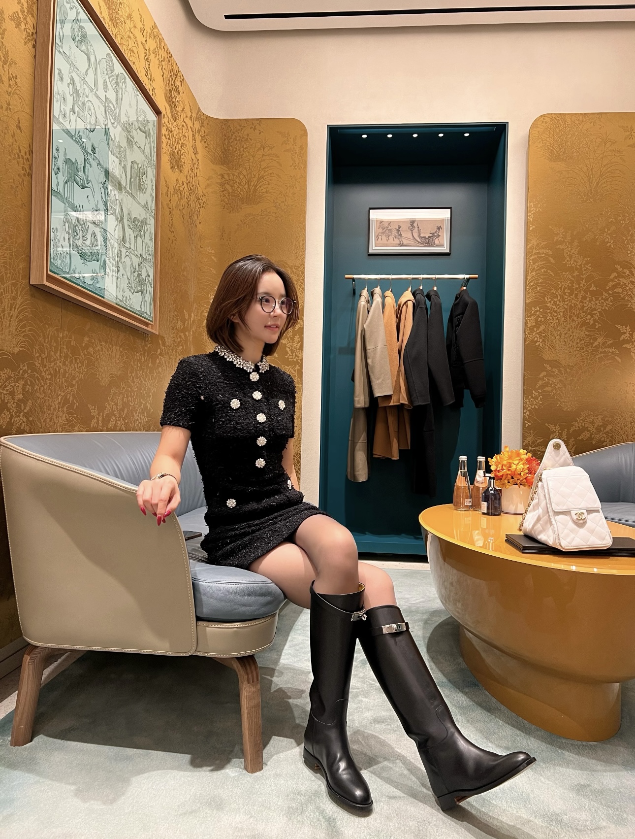 HERME5 シンプルロングブーツ【50％割引+送料無料】